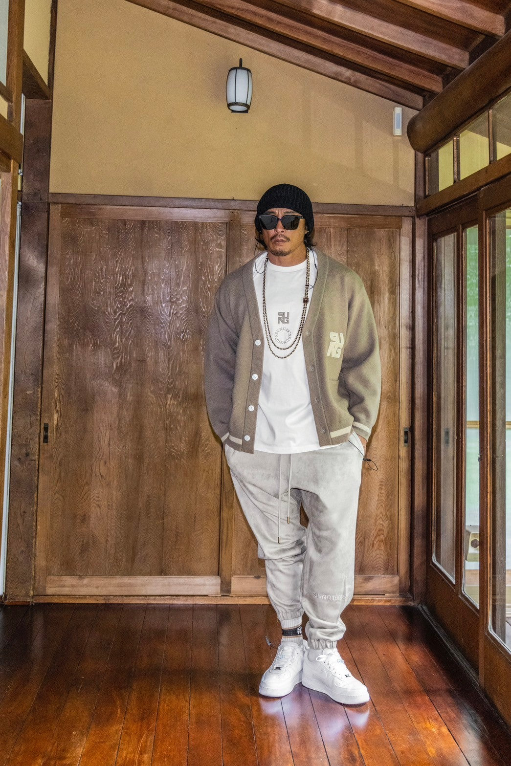 SUEDE SIDE ZIP HOODIE