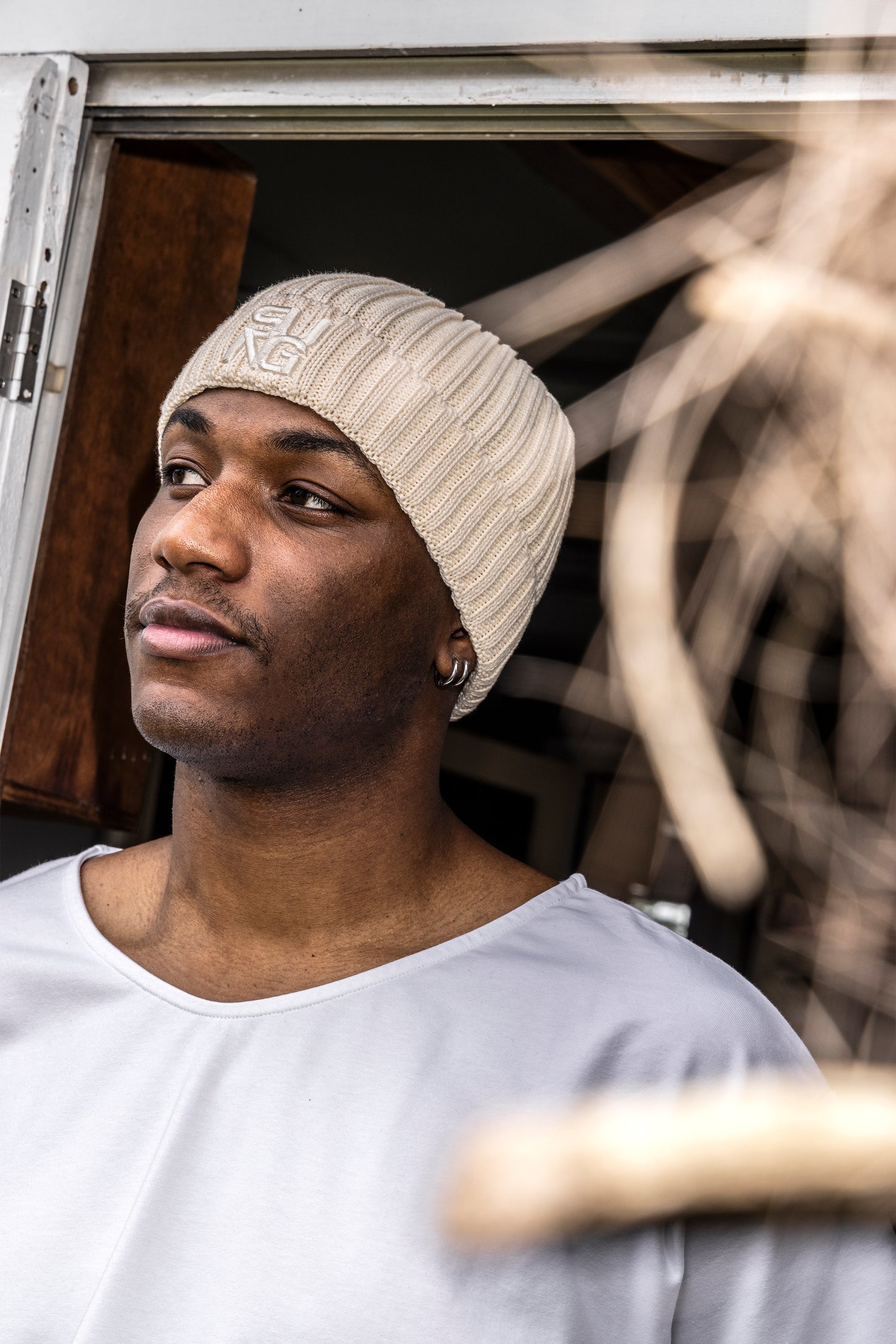 Symbol Logo Cotton Beanie