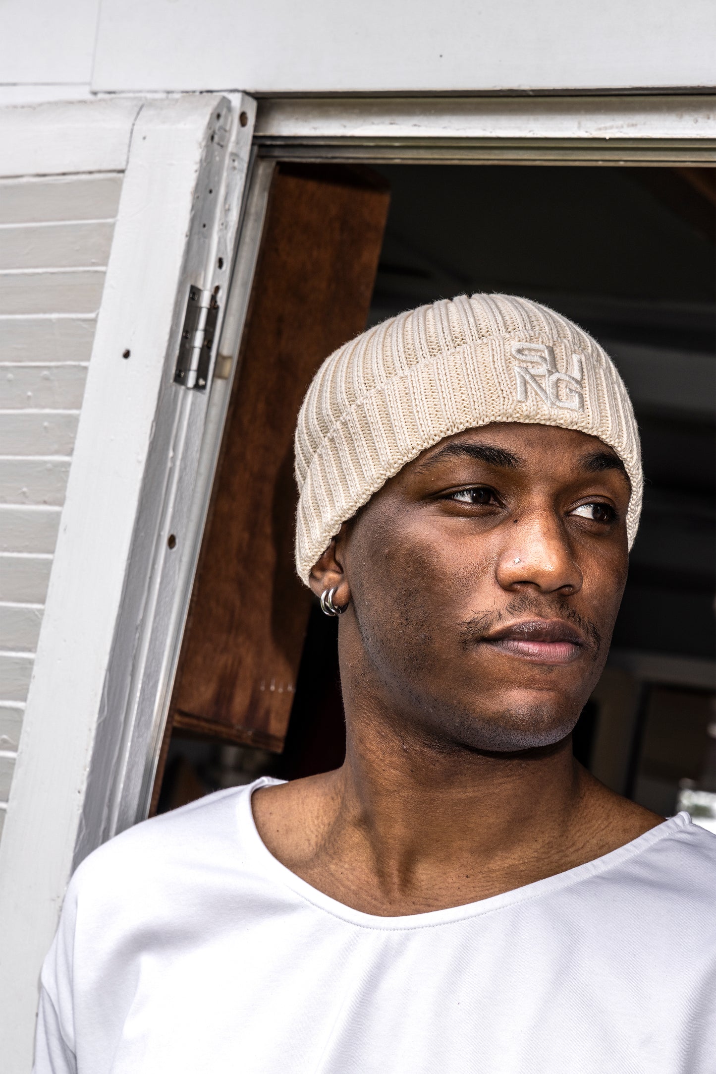Symbol Logo Cotton Beanie