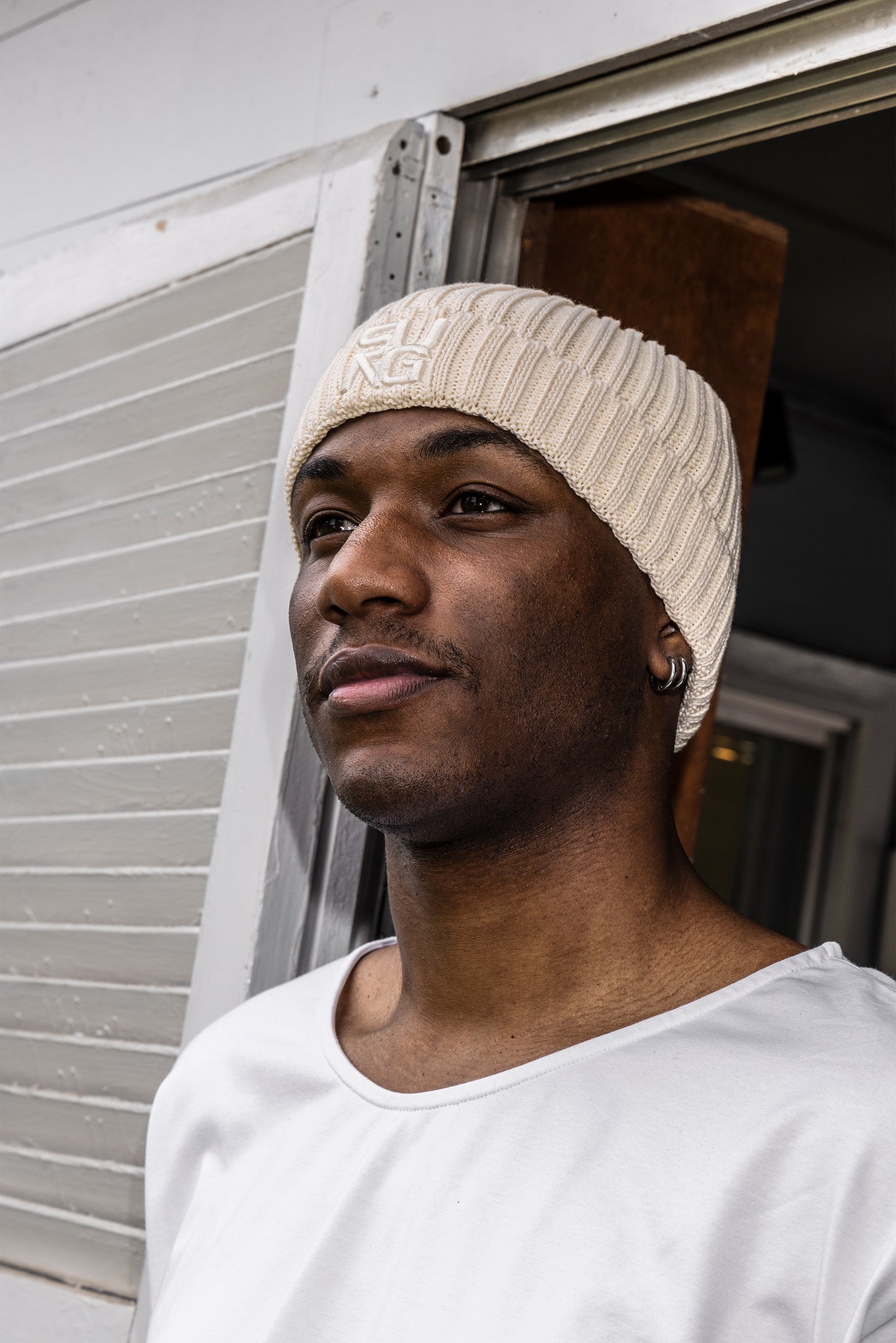 Symbol Logo Cotton Beanie