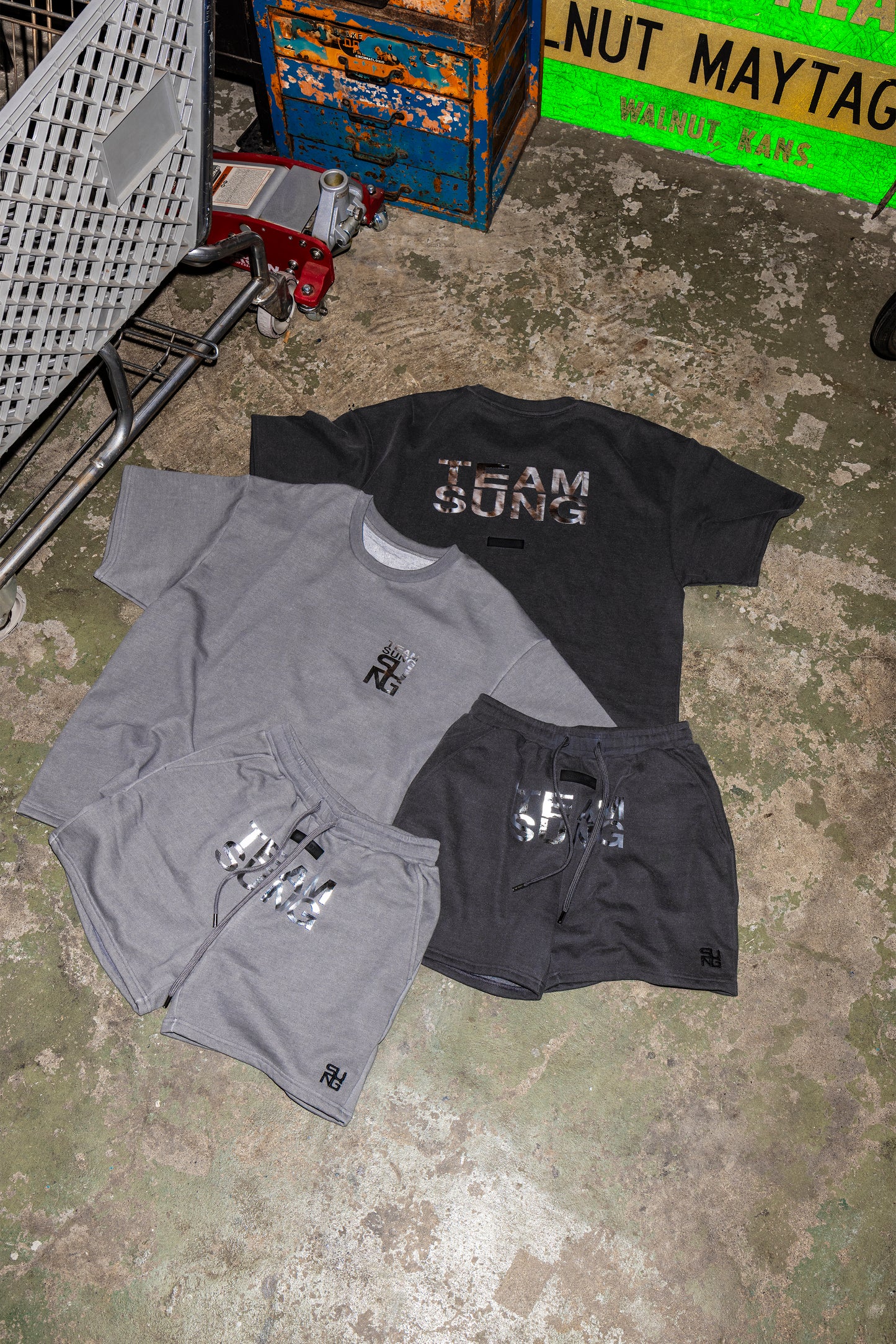 SILVER MARK FADED TEAM TEE