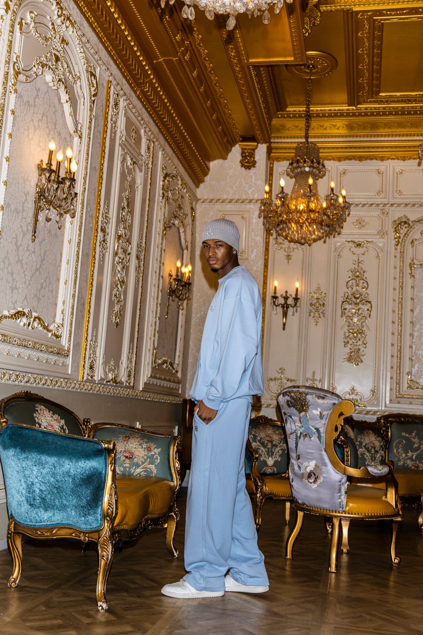 SHINE LOGO STRAIGHT SWEAT PANTS