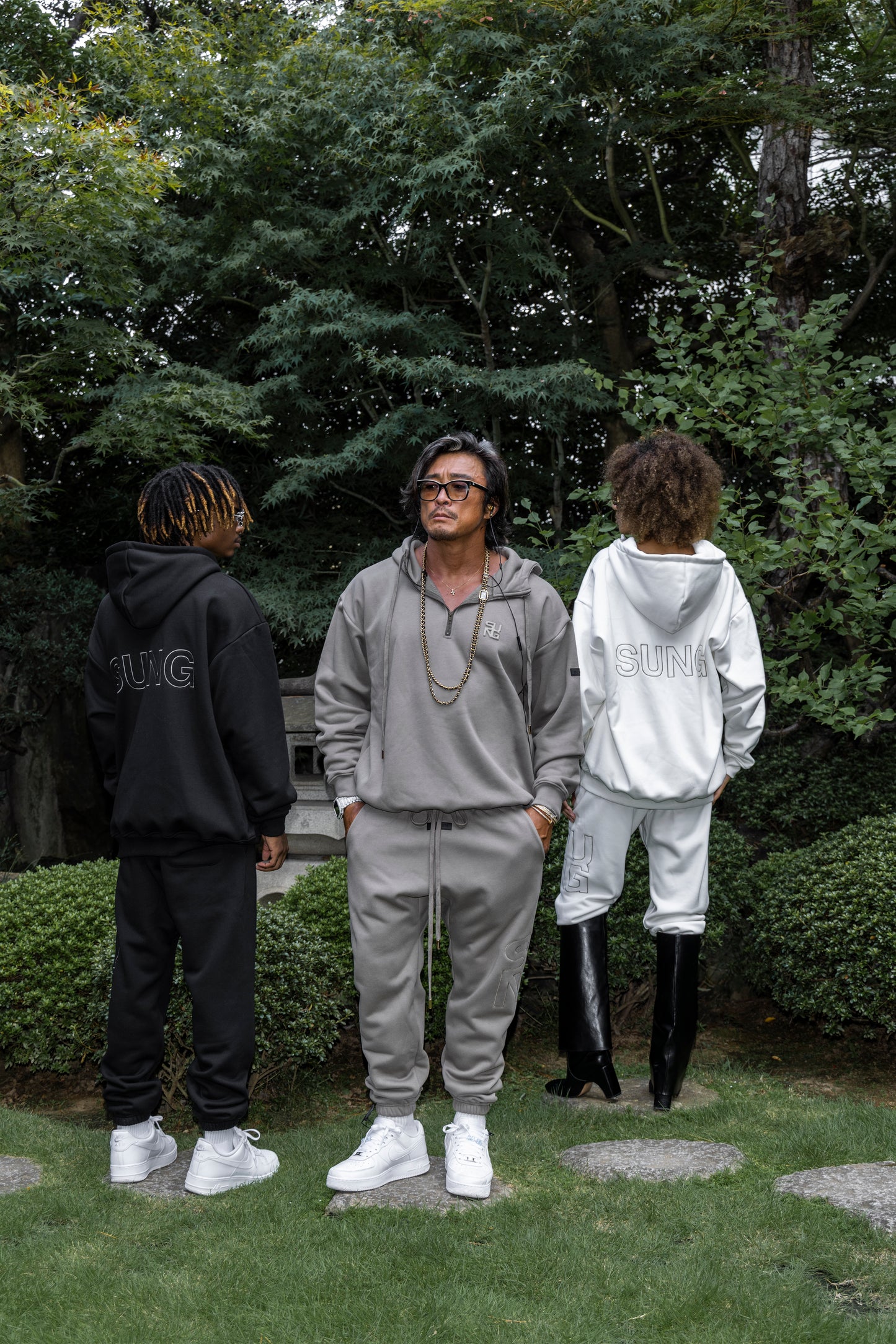 CUBIC LOGO SWEAT HOODIE