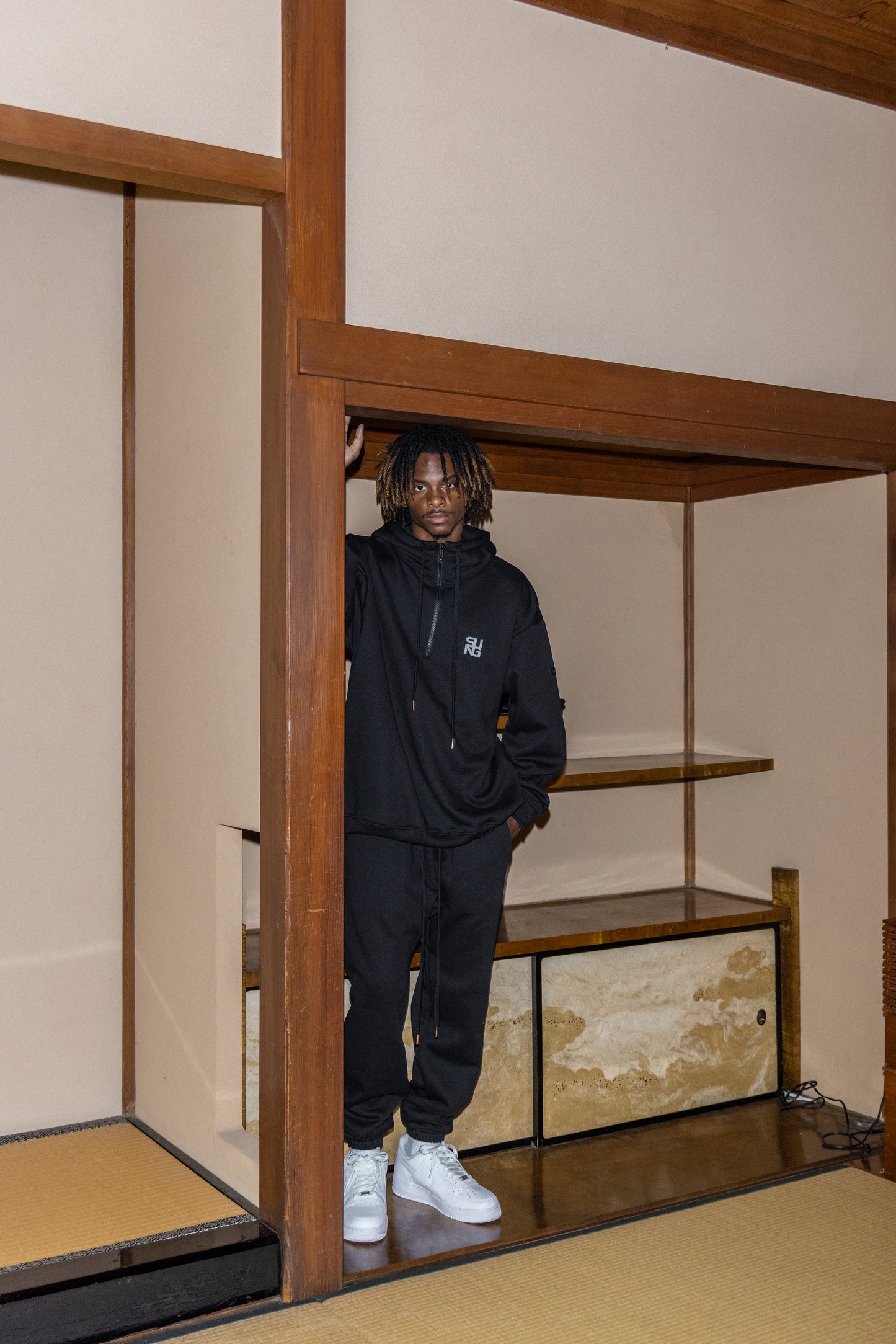 CUBIC LOGO SWEAT HOODIE