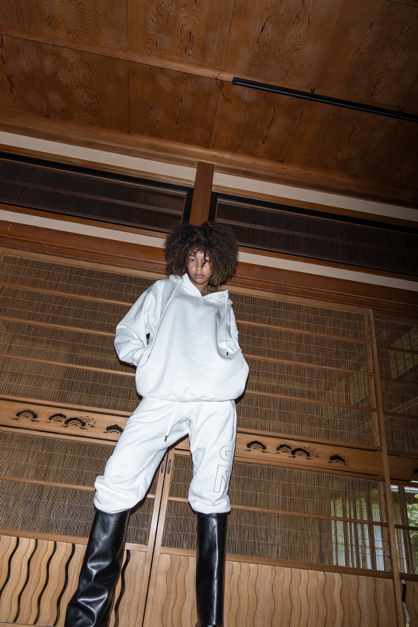 CUBIC LOGO SWEAT HOODIE