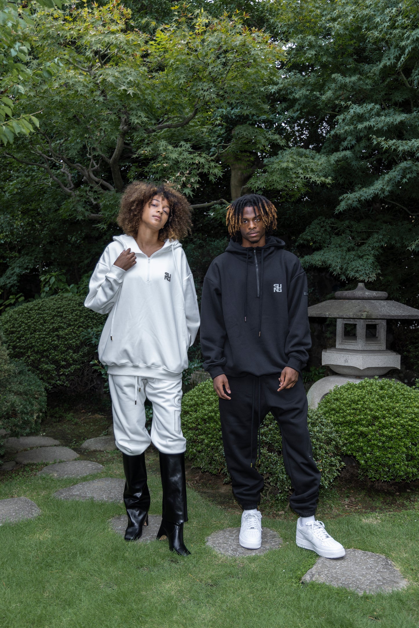 CUBIC LOGO SWEAT HOODIE