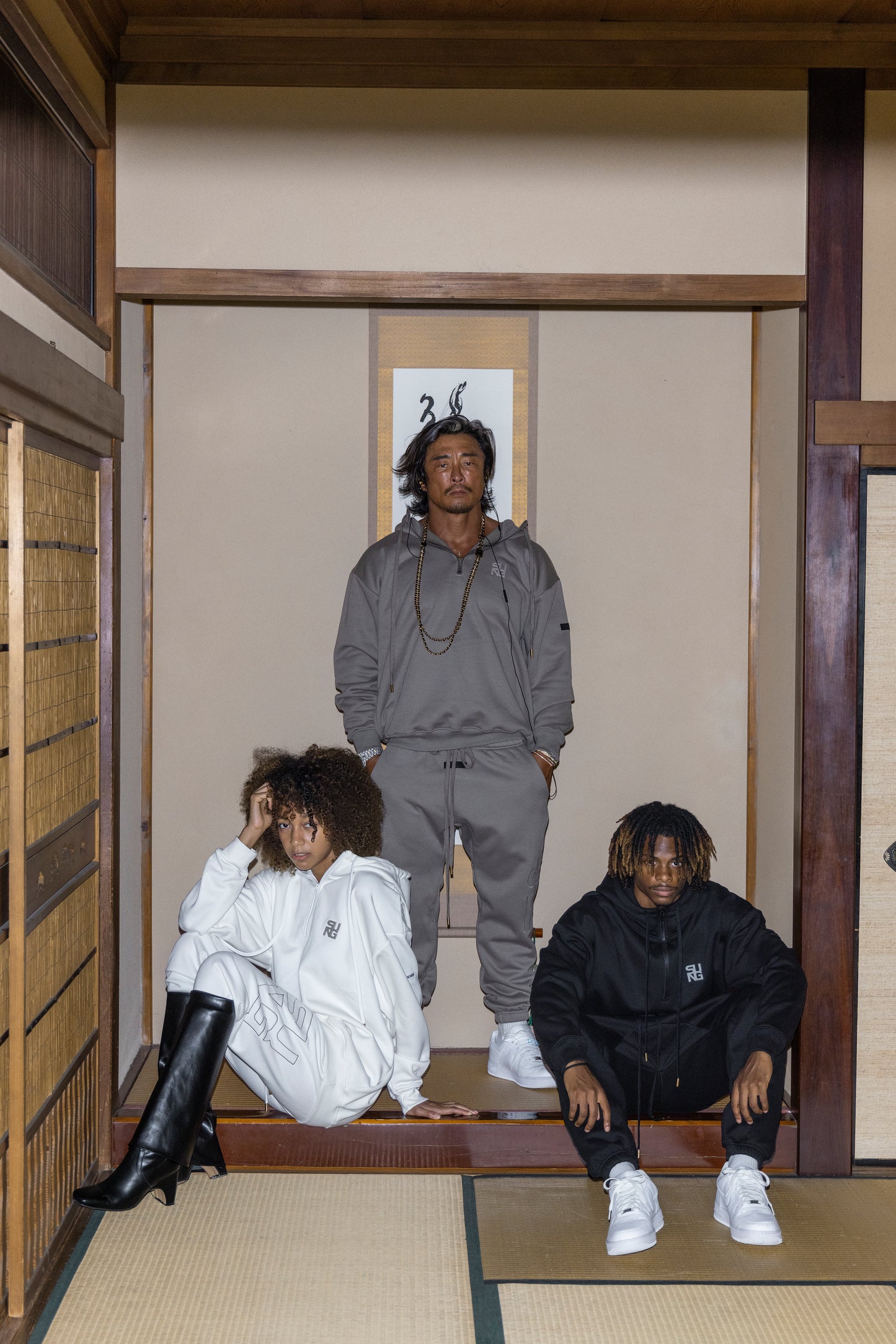 CUBIC LOGO SWEAT HOODIE