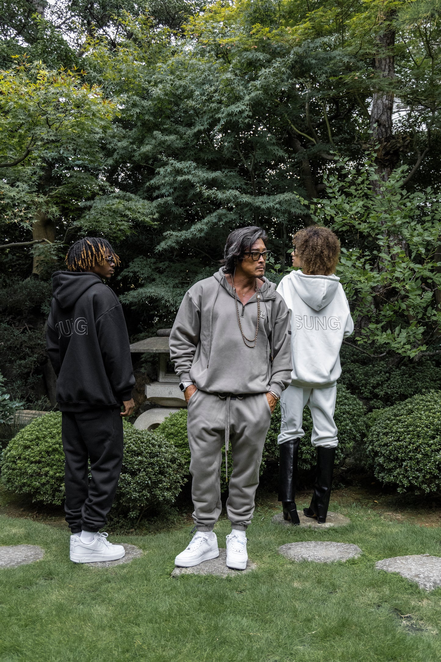 CUBIC LOGO SWEAT HOODIE