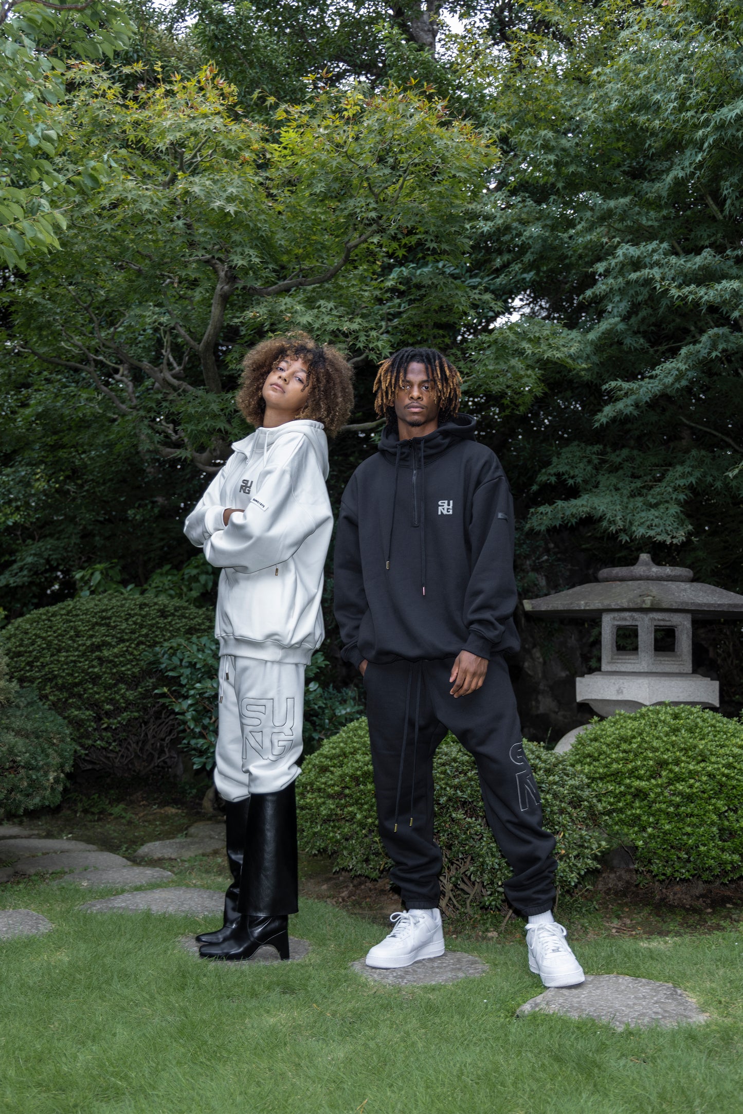 CUBIC LOGO SWEAT HOODIE