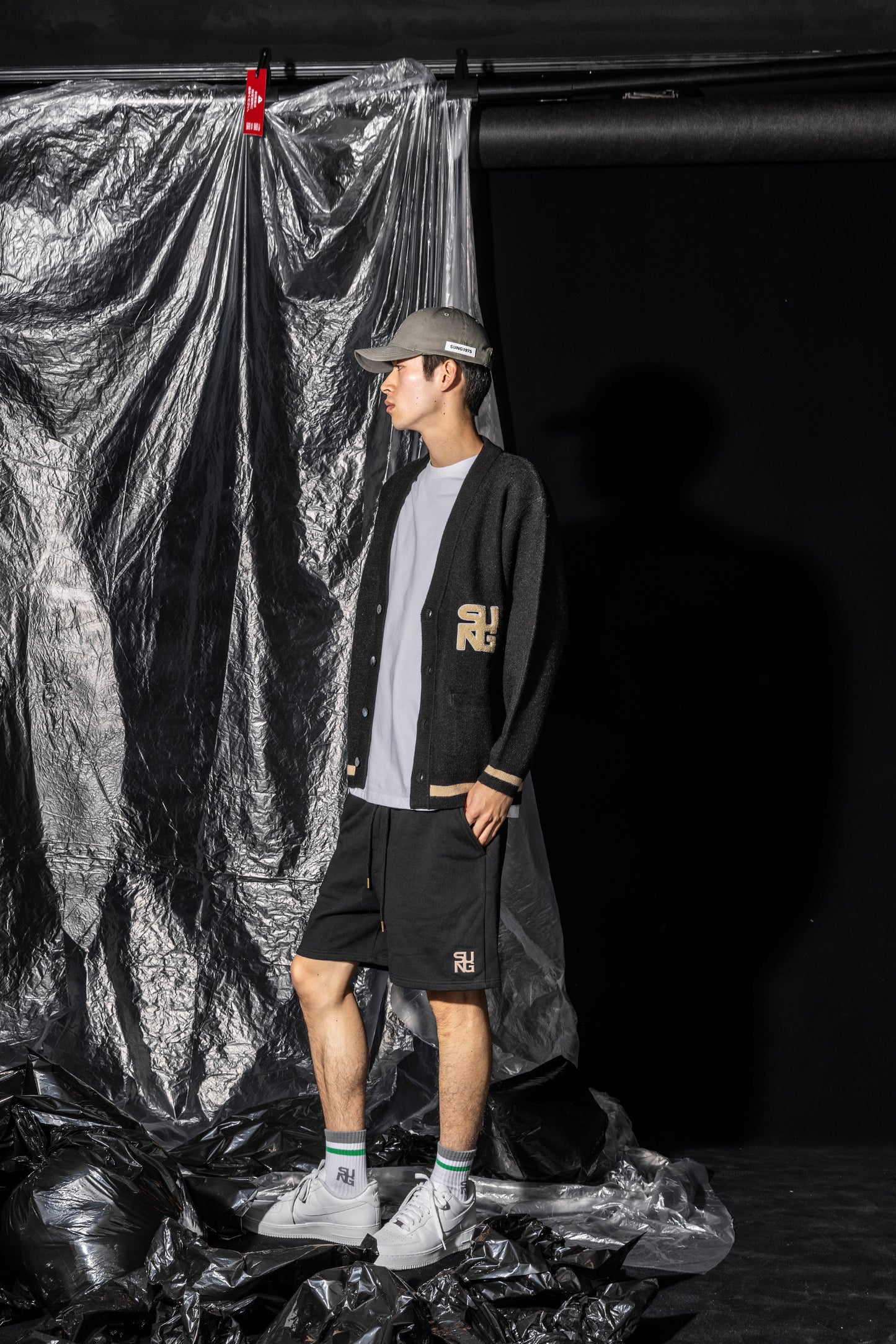 BACK ARCH LOGO JACQUARD CARDIGAN