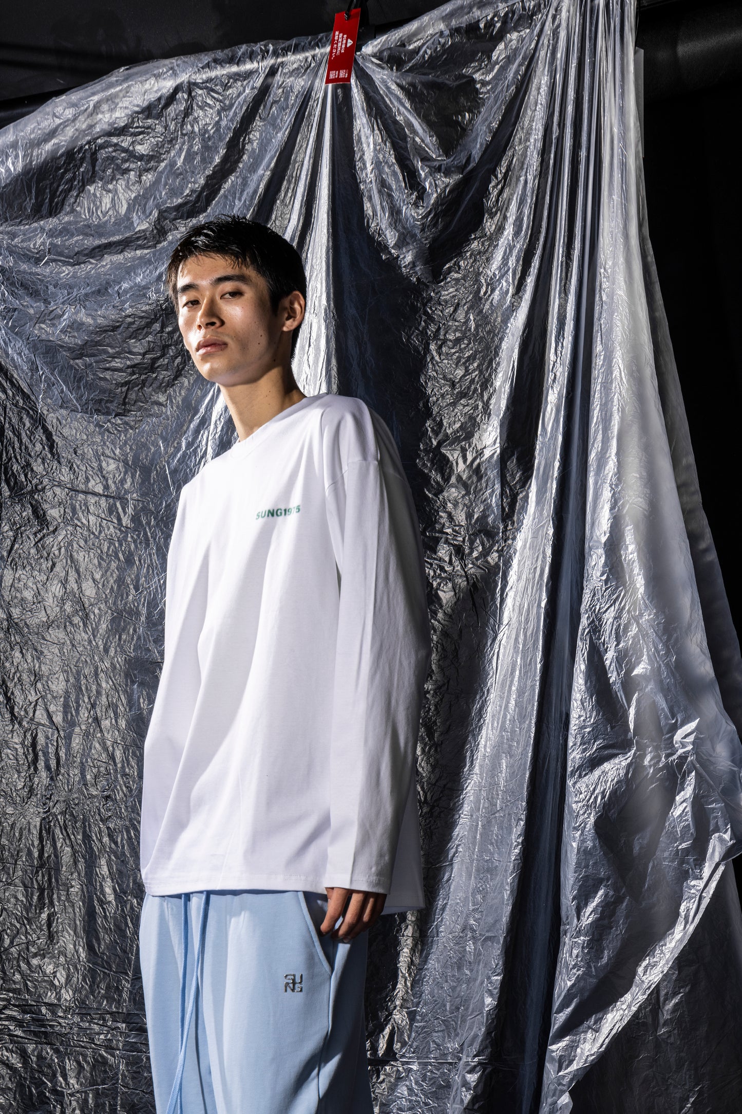 SPRAY LIKE LOGO LONG T SHIRT