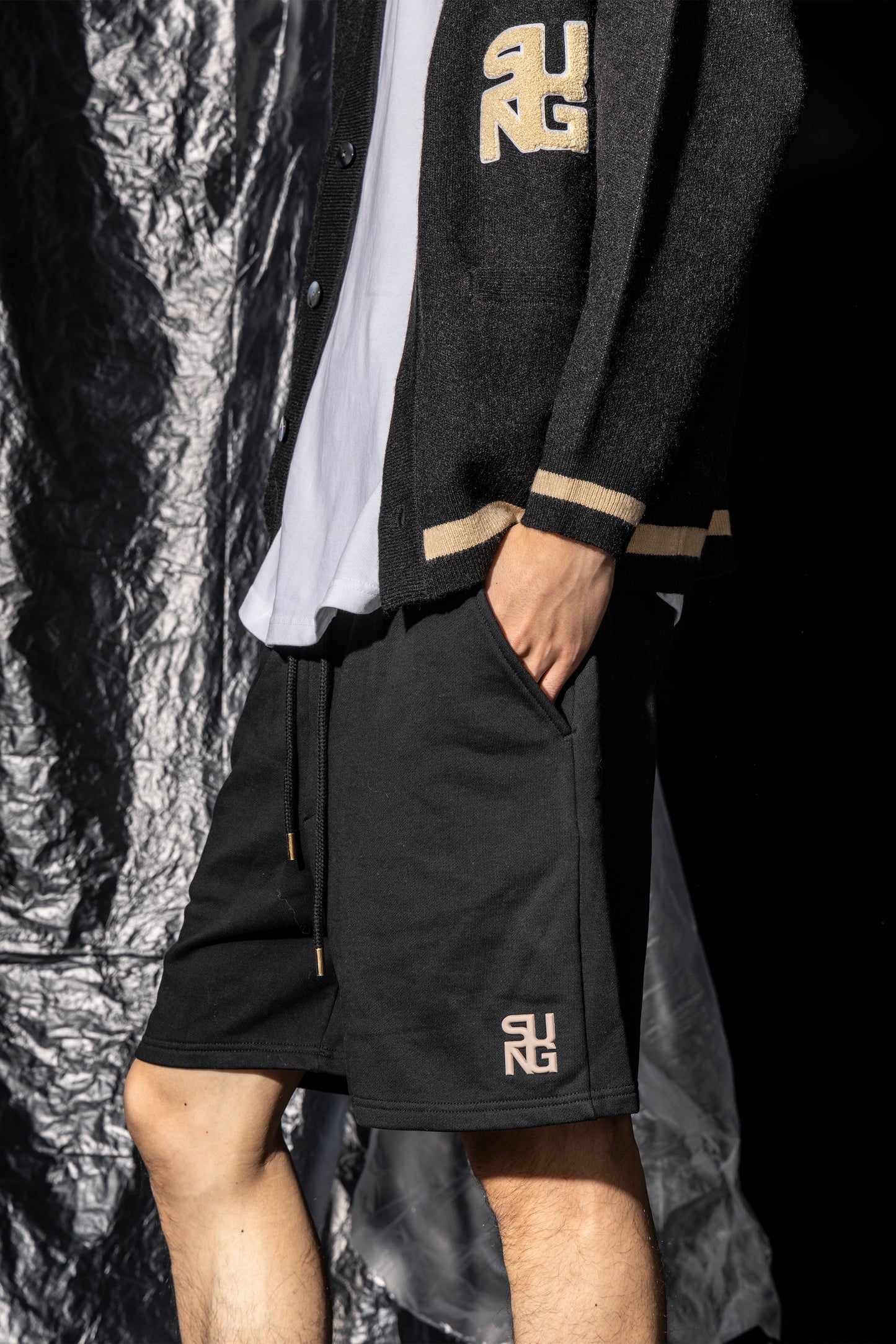 BACK ARCH LOGO JACQUARD CARDIGAN
