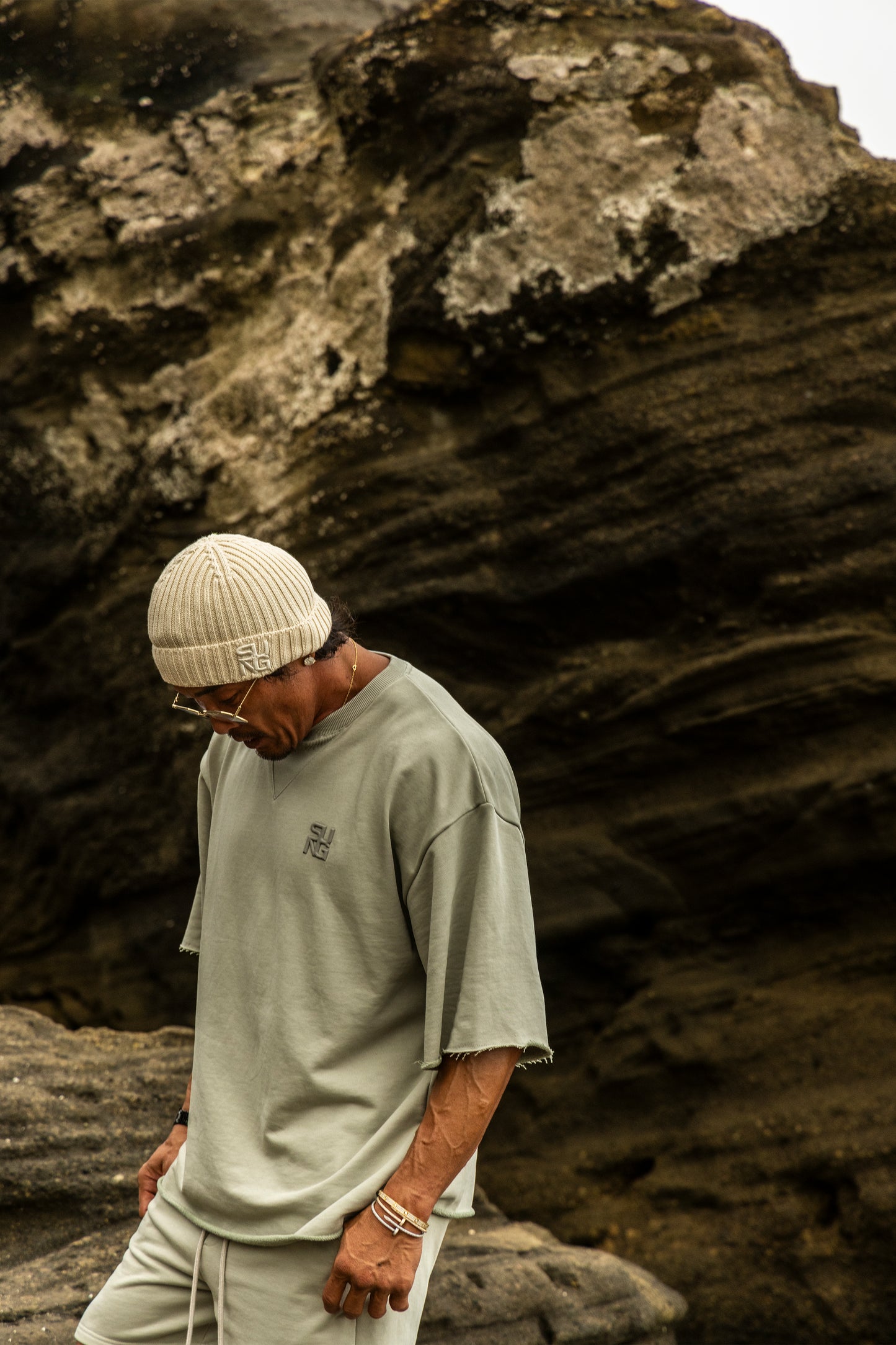 CUBIC LOGO SWEAT T SHIRT