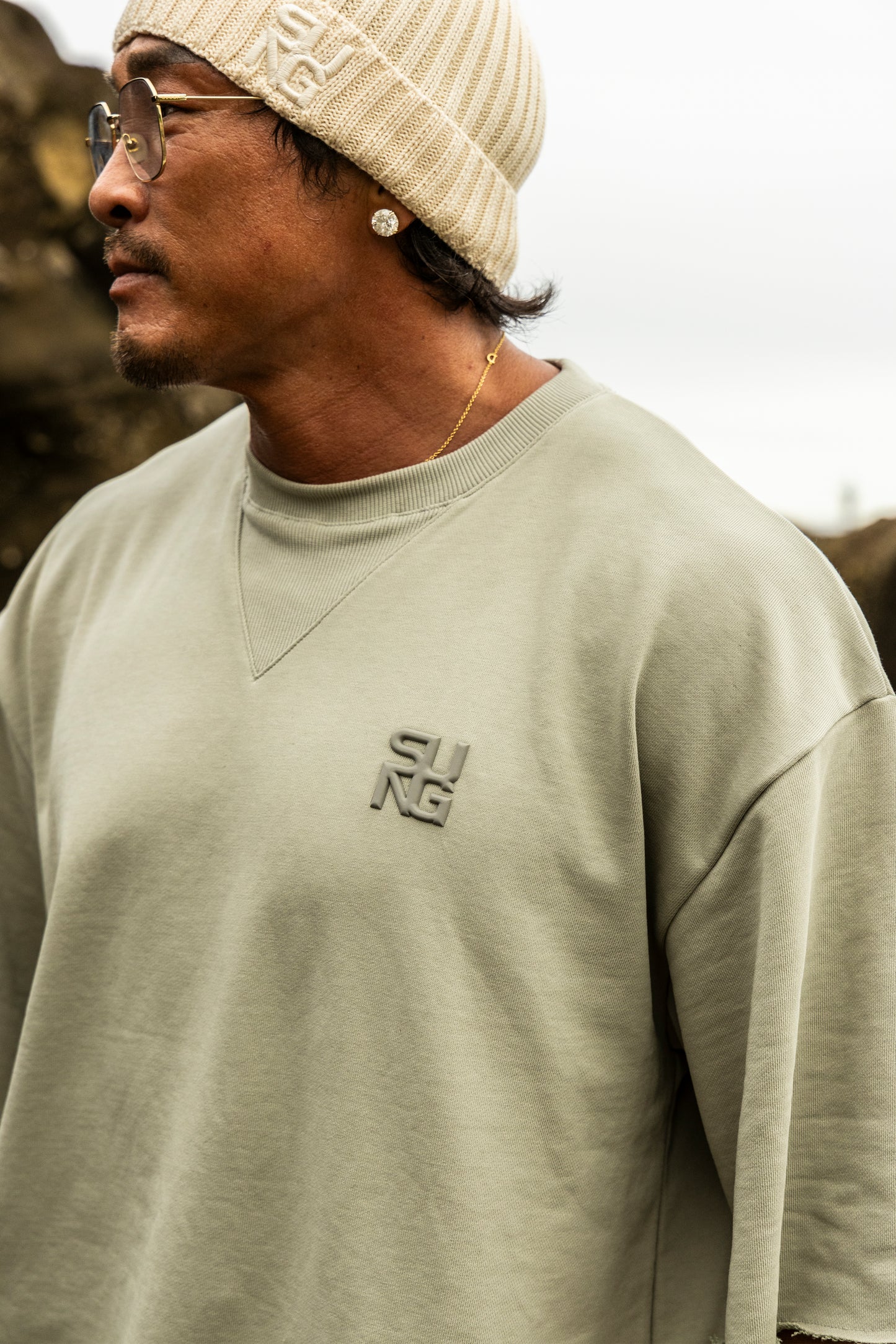 CUBIC LOGO SWEAT T SHIRT