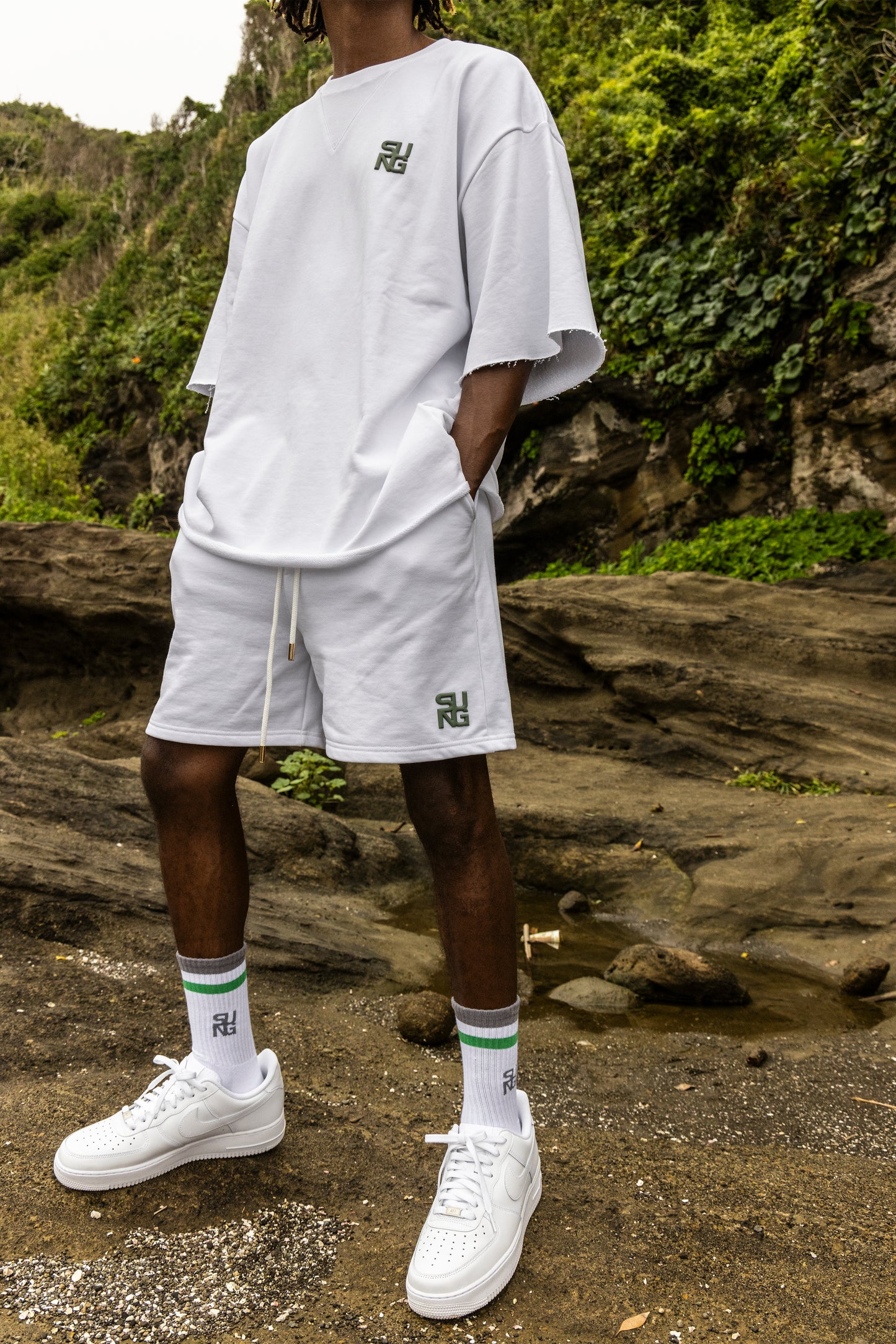 CUBIC LOGO SWEAT T SHIRT