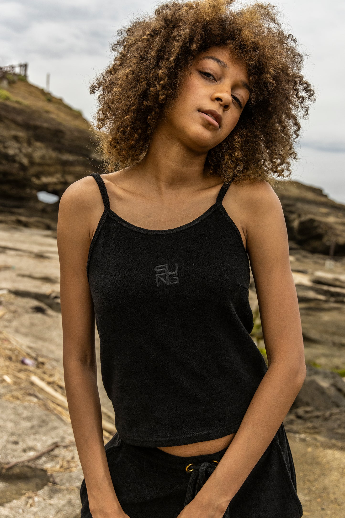 CENTER LOGO PILE CAMISOLE