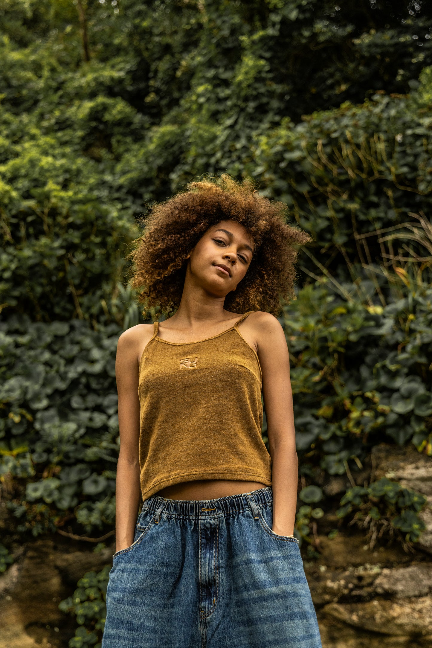 CENTER LOGO PILE CAMISOLE