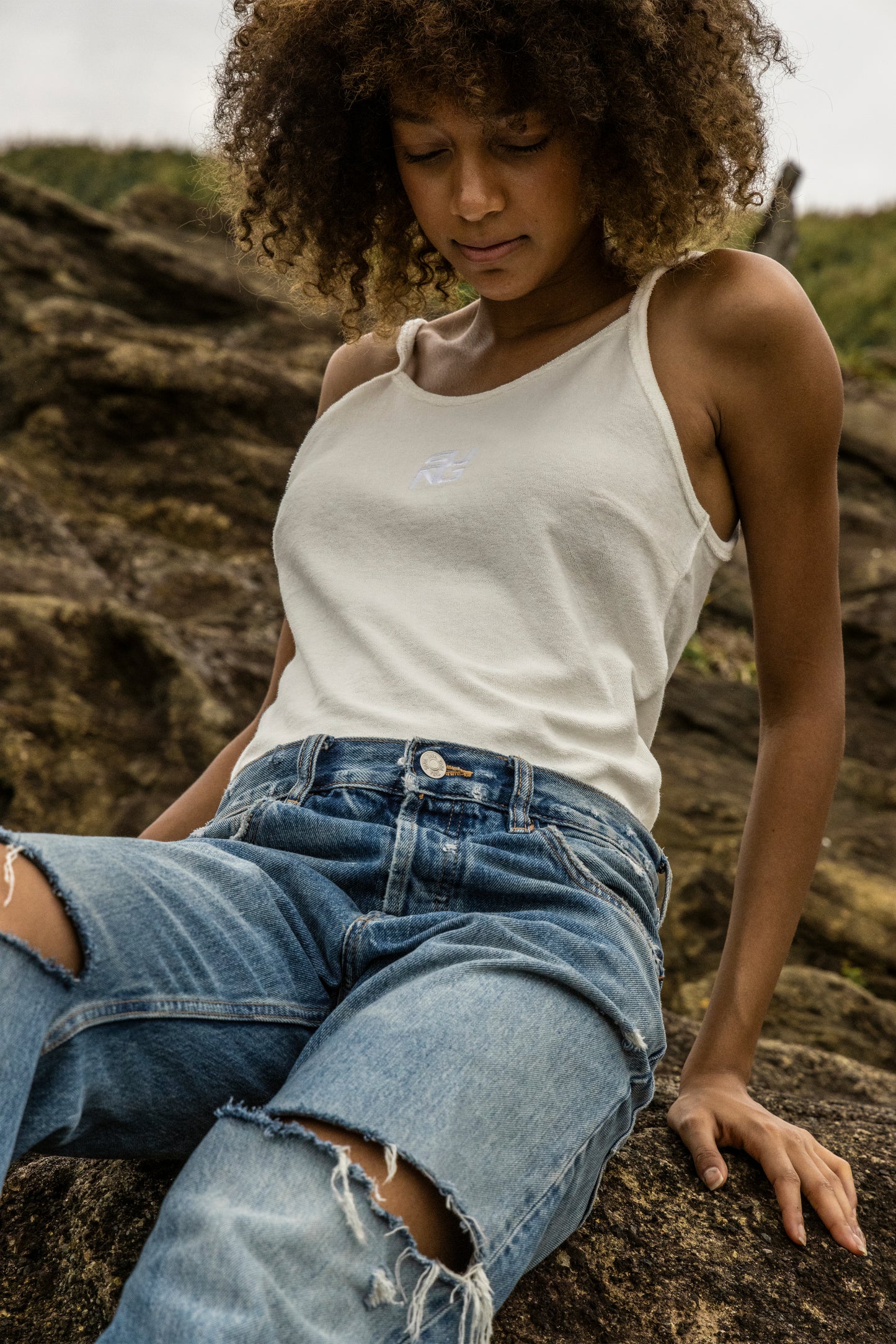 CENTER LOGO PILE CAMISOLE