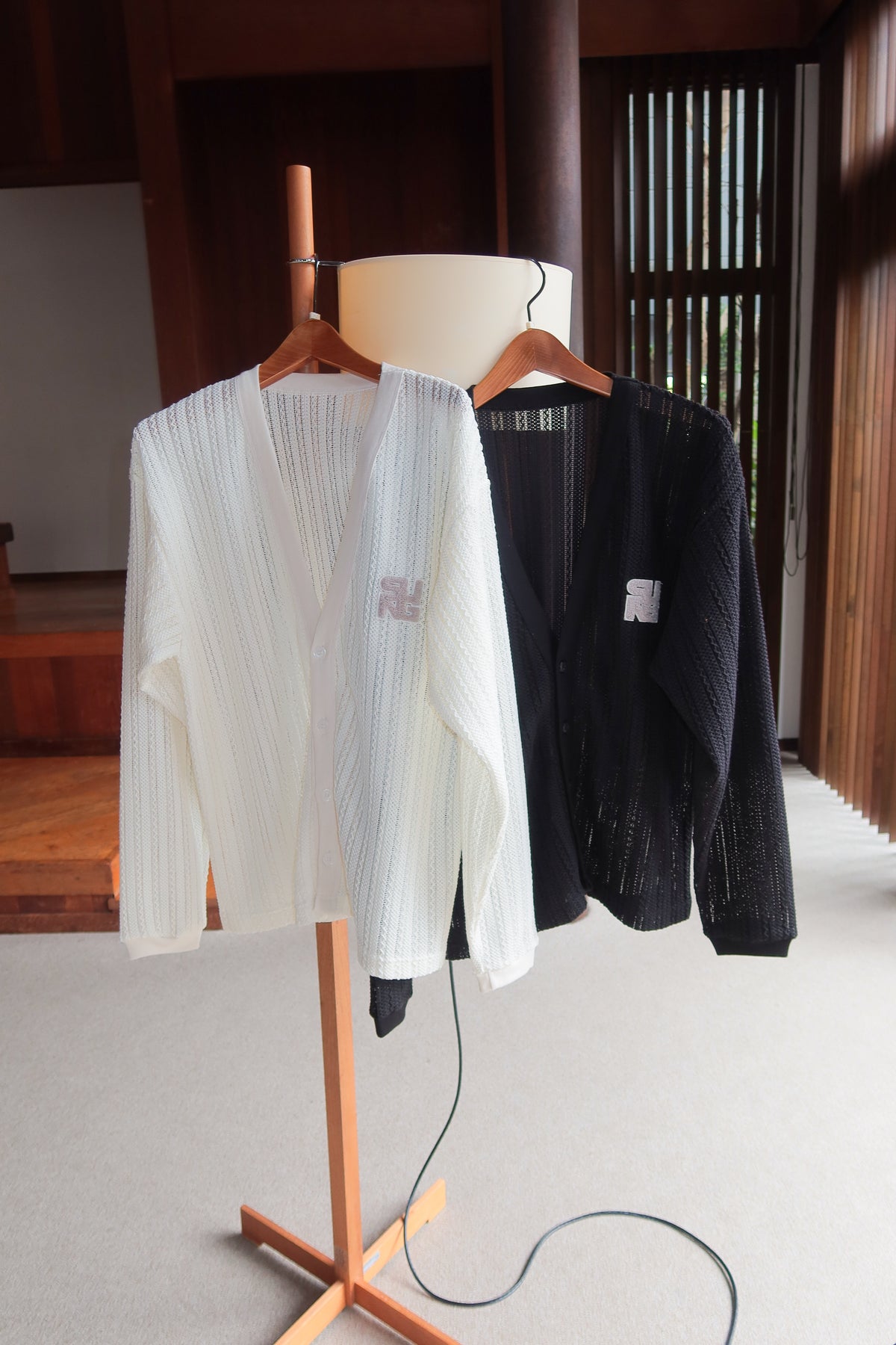 OPENWORK MESH CARDIGAN