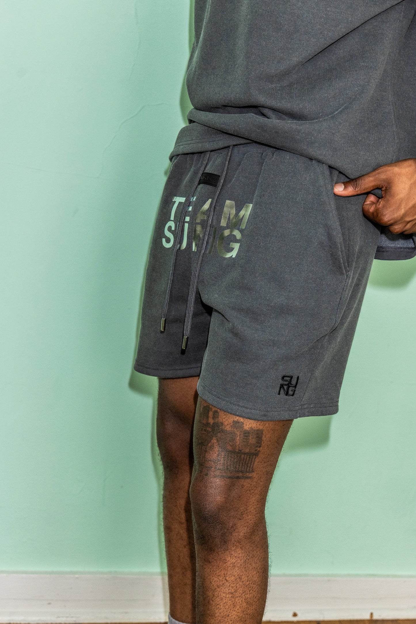 SILVER MARK FADED TEAM SHORTS