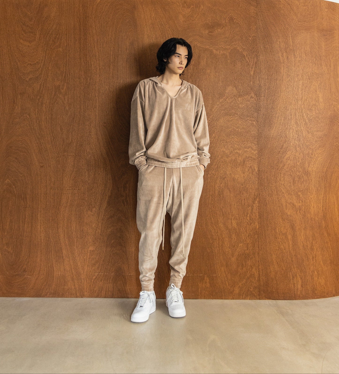 TERRY TAPERED PANTS