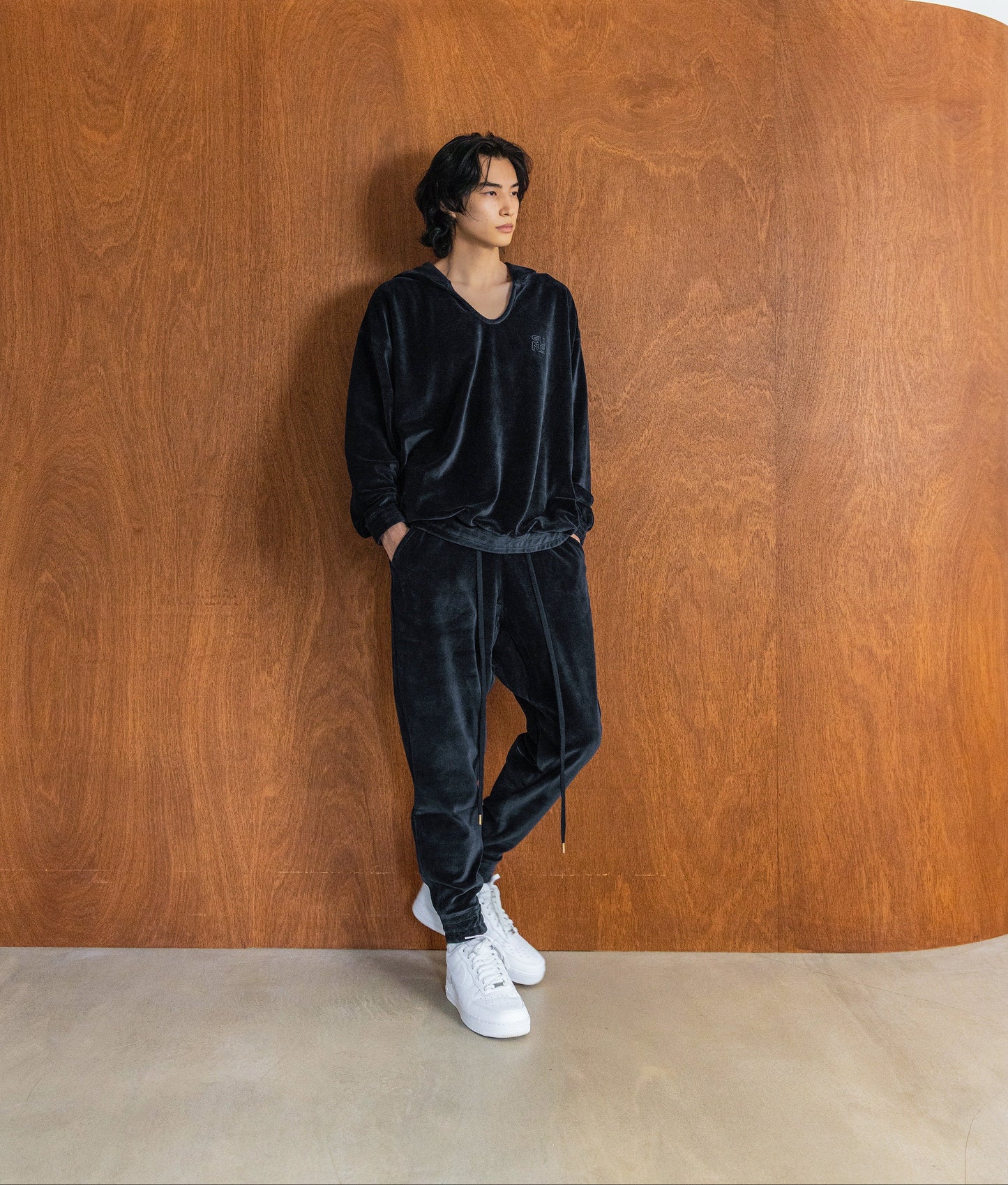 TERRY TAPERED PANTS