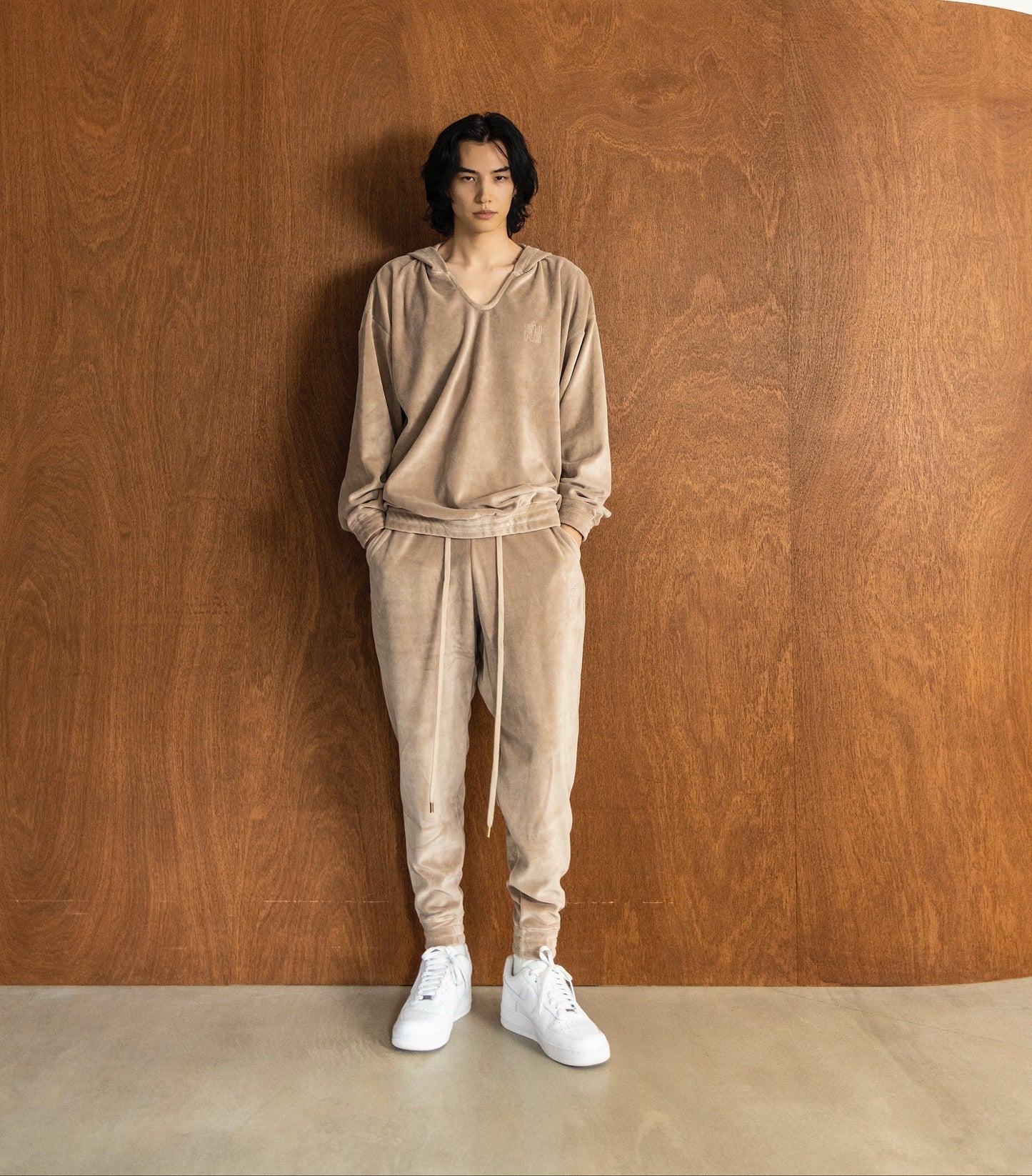 TERRY TAPERED PANTS