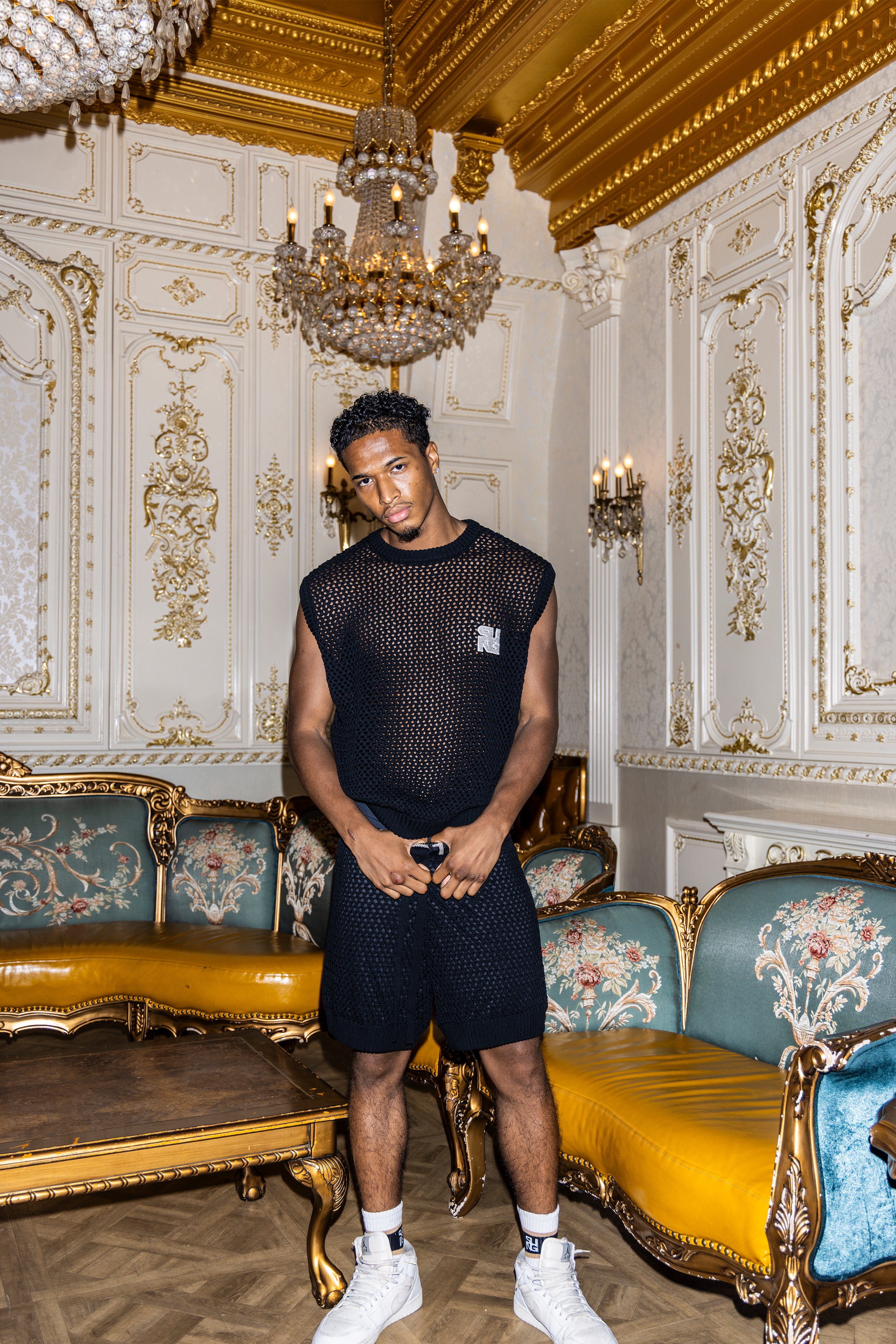 予約販売】MESH KNIT TANK TOP【12月中旬発送】 – SUNG-1975-