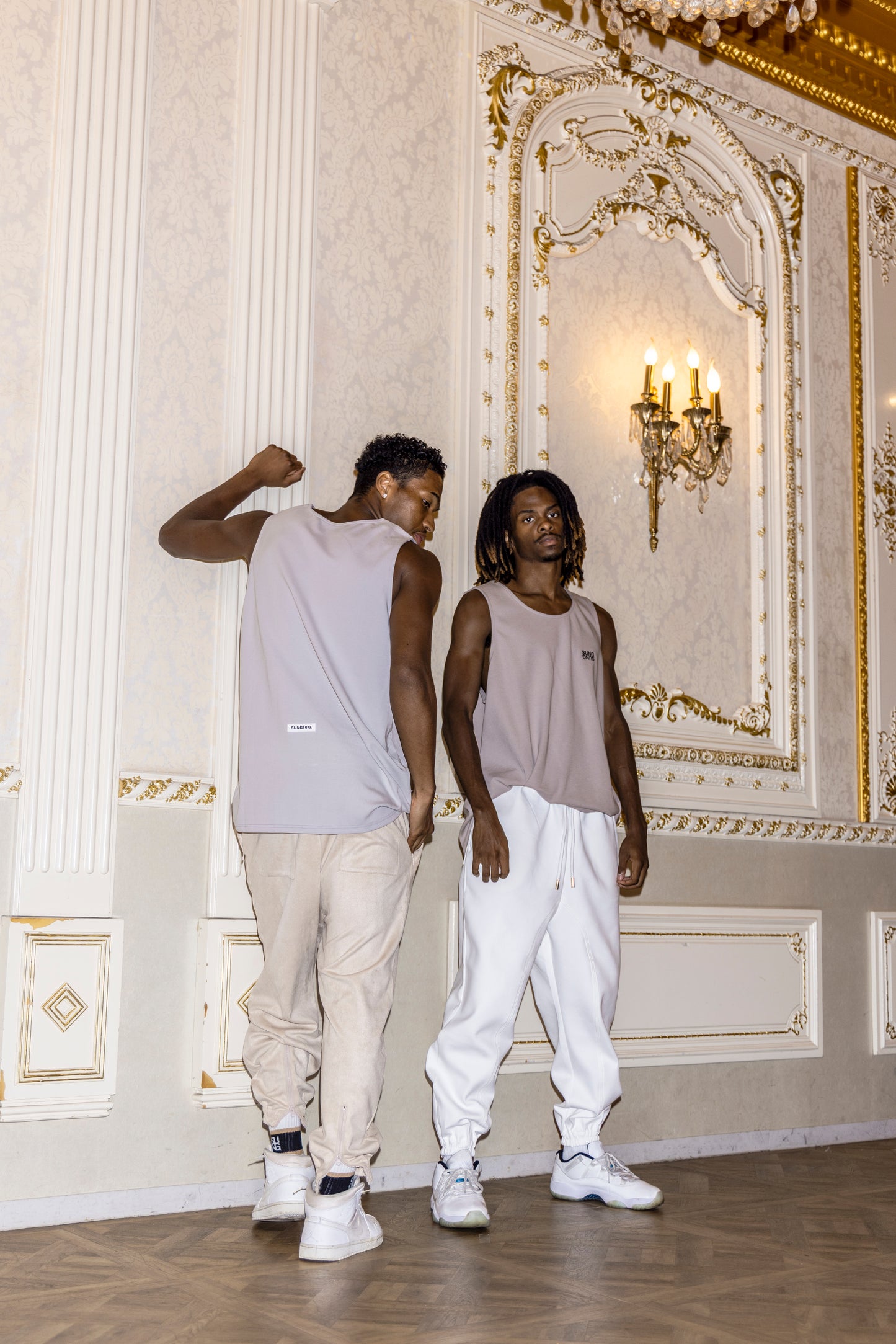 FAUX SUEDE LIKE ZIP HEM PANTS