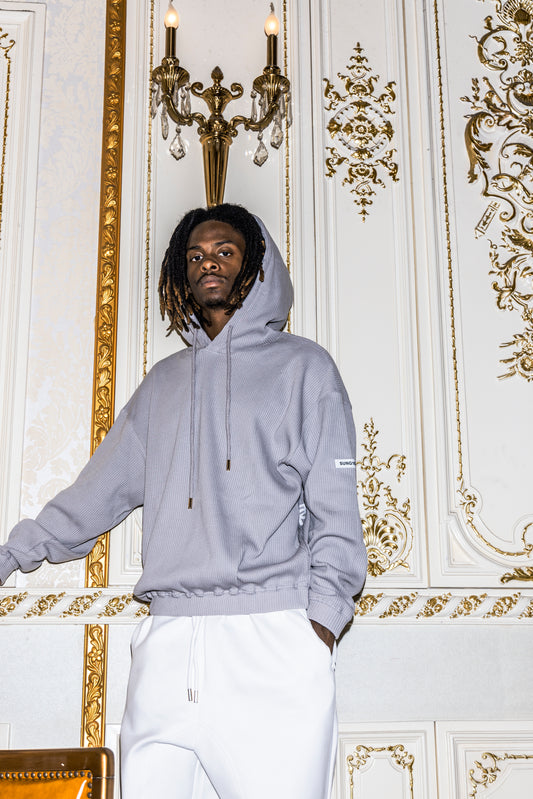 WAFFLE SIDE LOGO HOODIE