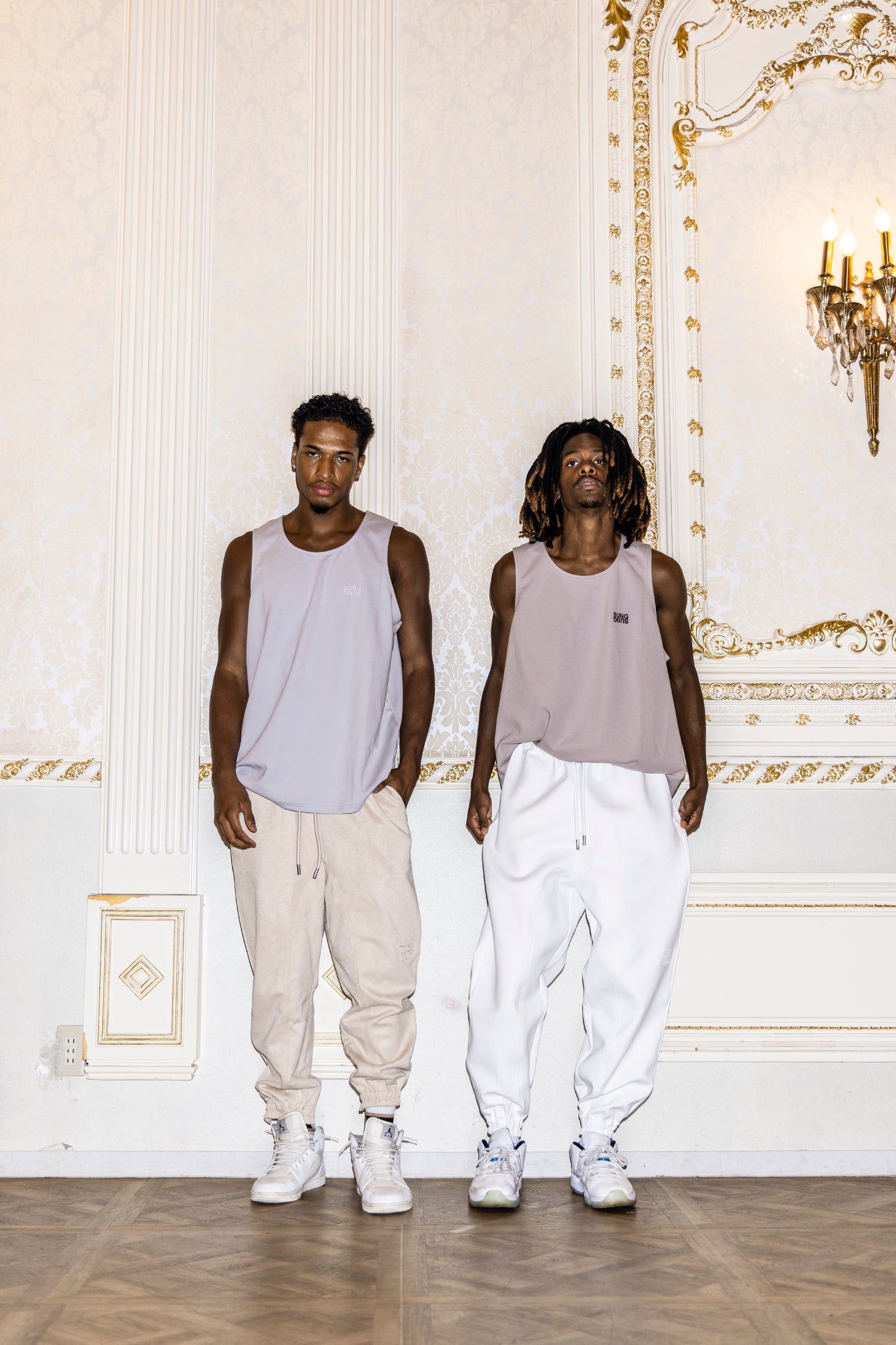 FAUX SUEDE LIKE ZIP HEM PANTS