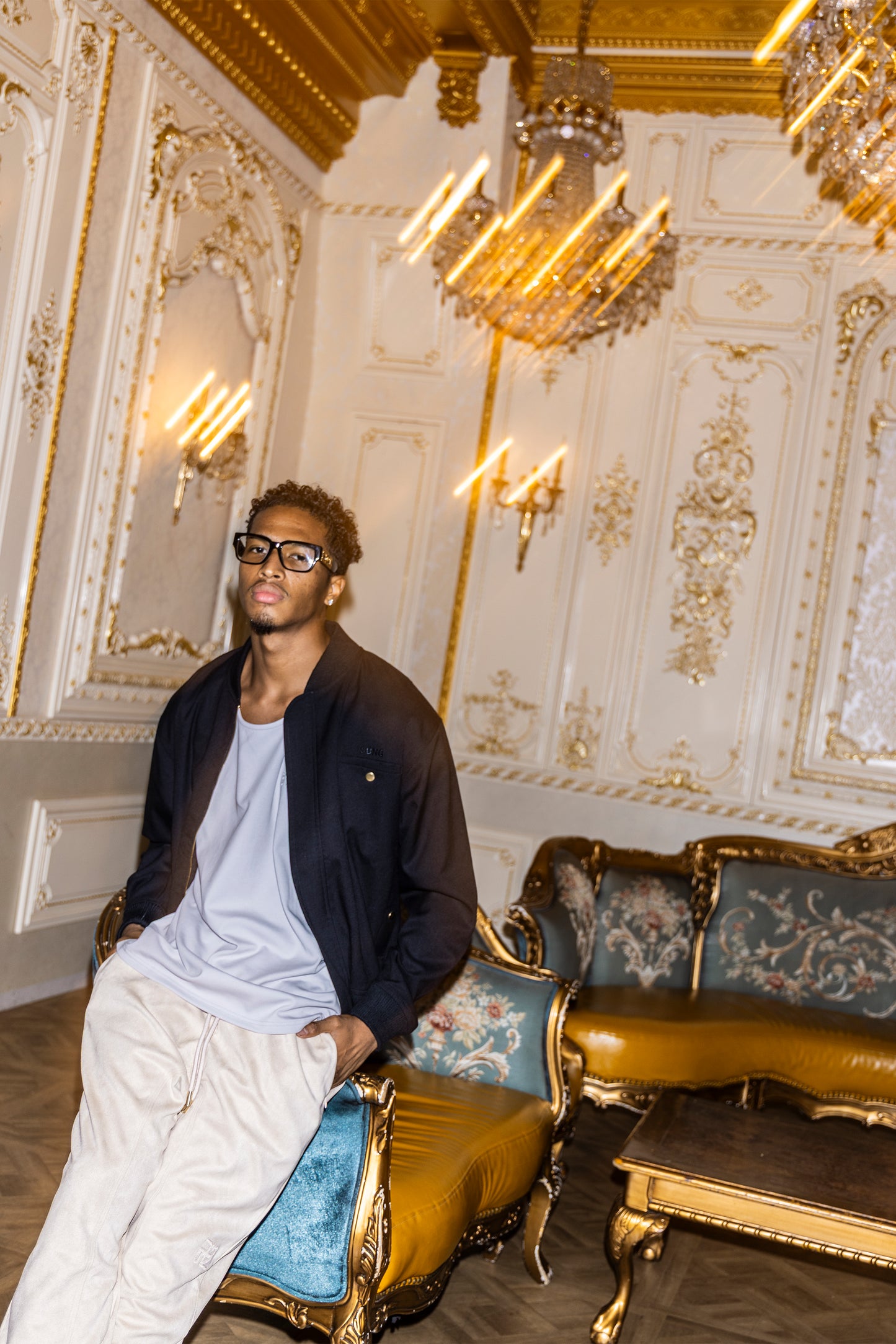 SUIT LIKE FABRIC FLIGHT JACKET