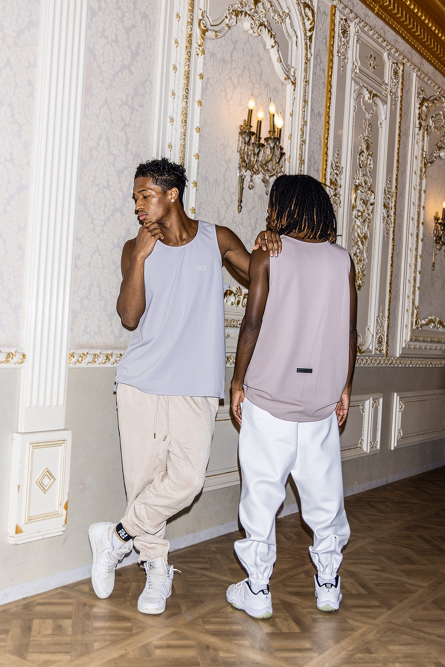 FAUX SUEDE LIKE ZIP HEM PANTS