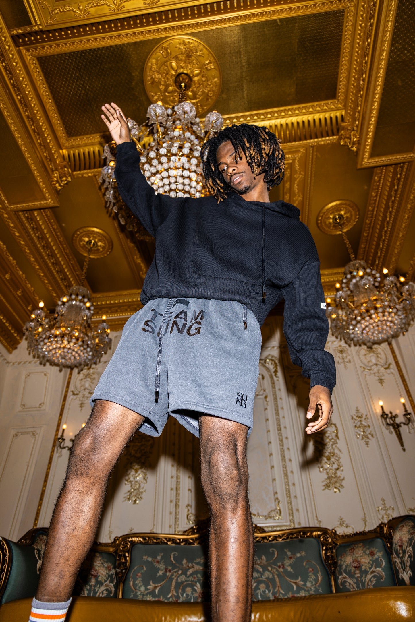 SILVER MARK FADED TEAM SHORTS