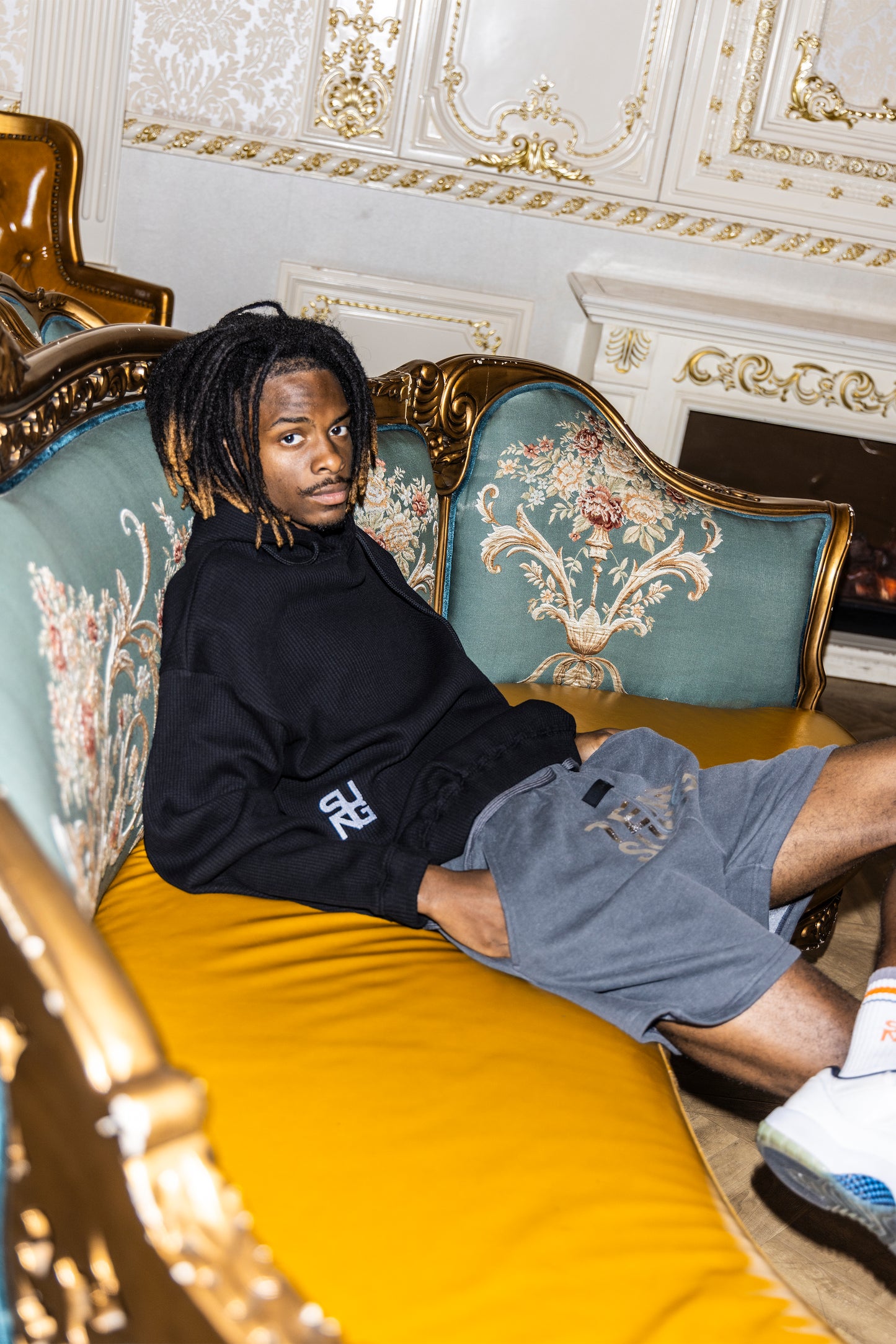 WAFFLE SIDE LOGO HOODIE