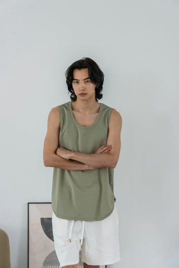 sung1975 タンクトップ RAW-PATCH LOGO TANK – SUNG-1975-
