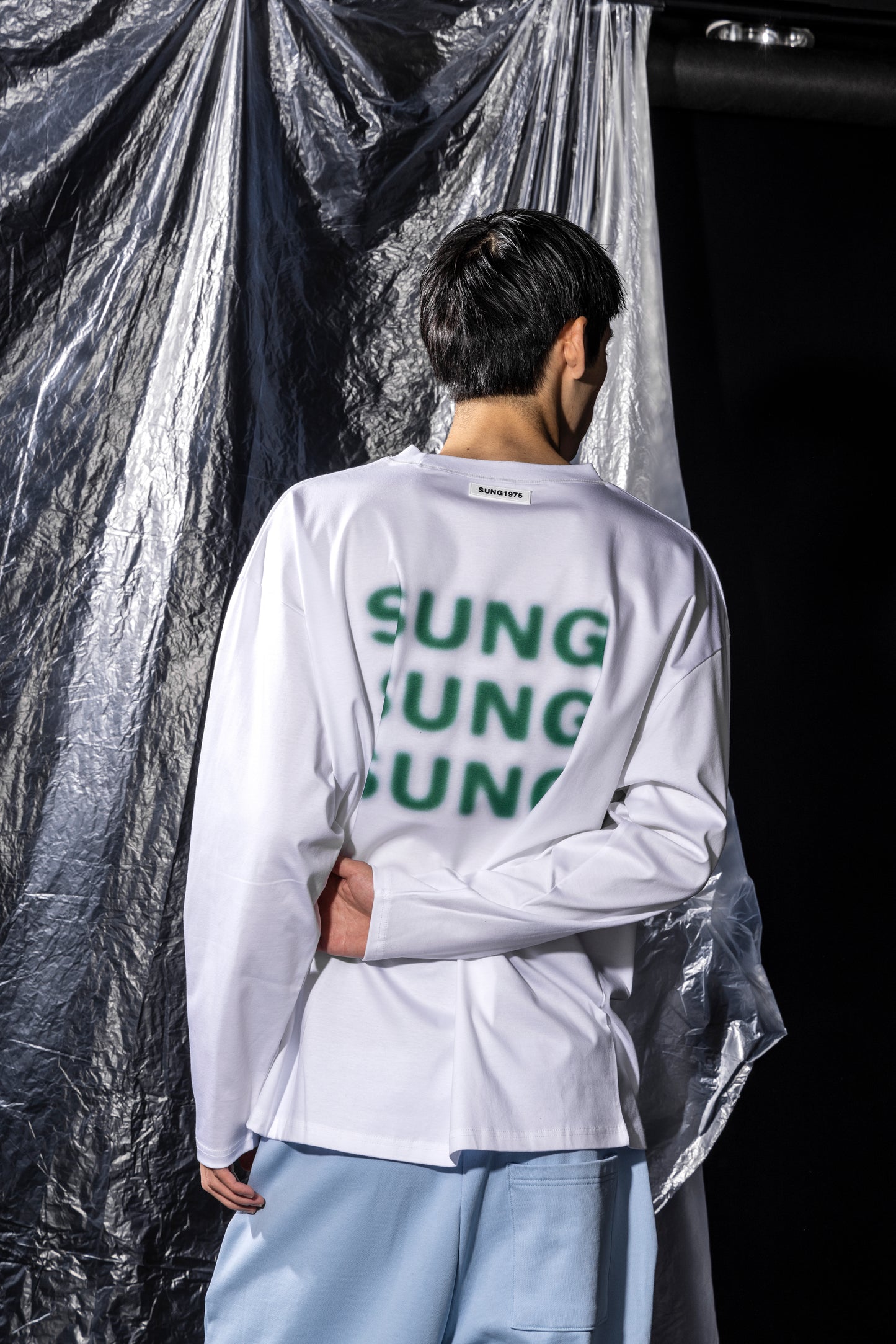 SPRAY LIKE LOGO LONG T SHIRT