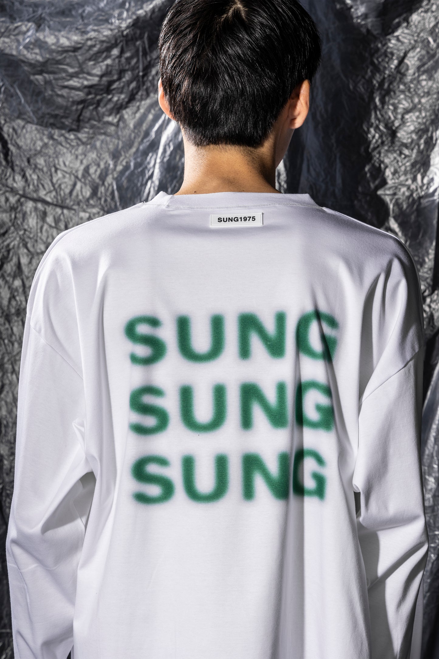SPRAY LIKE LOGO LONG T SHIRT