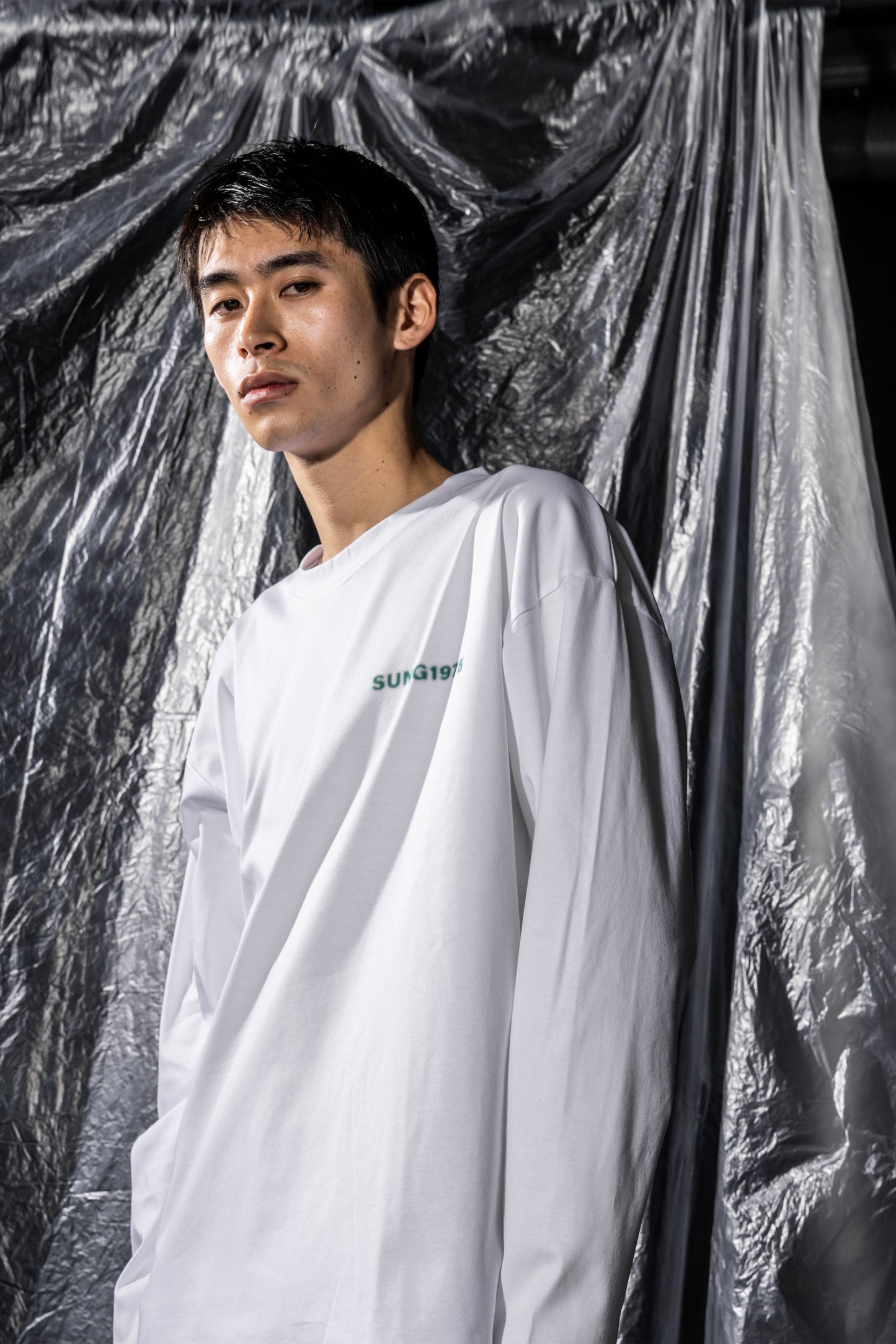SPRAY LIKE LOGO LONG T SHIRT