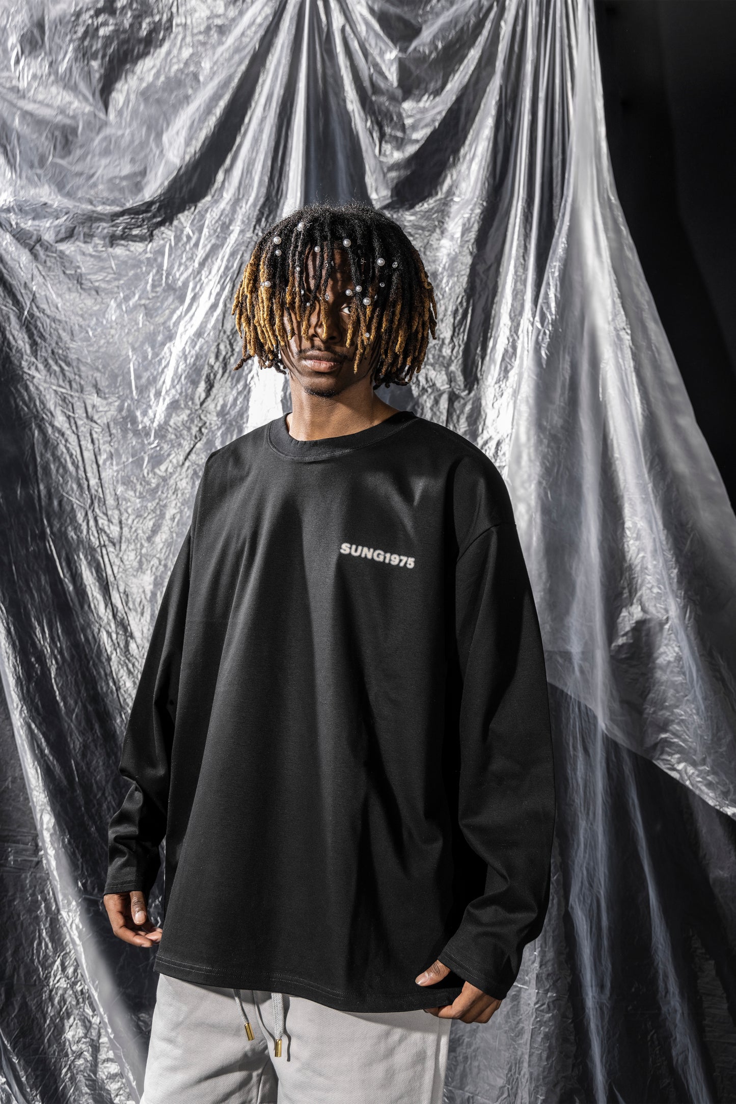 SPRAY LIKE LOGO LONG T SHIRT