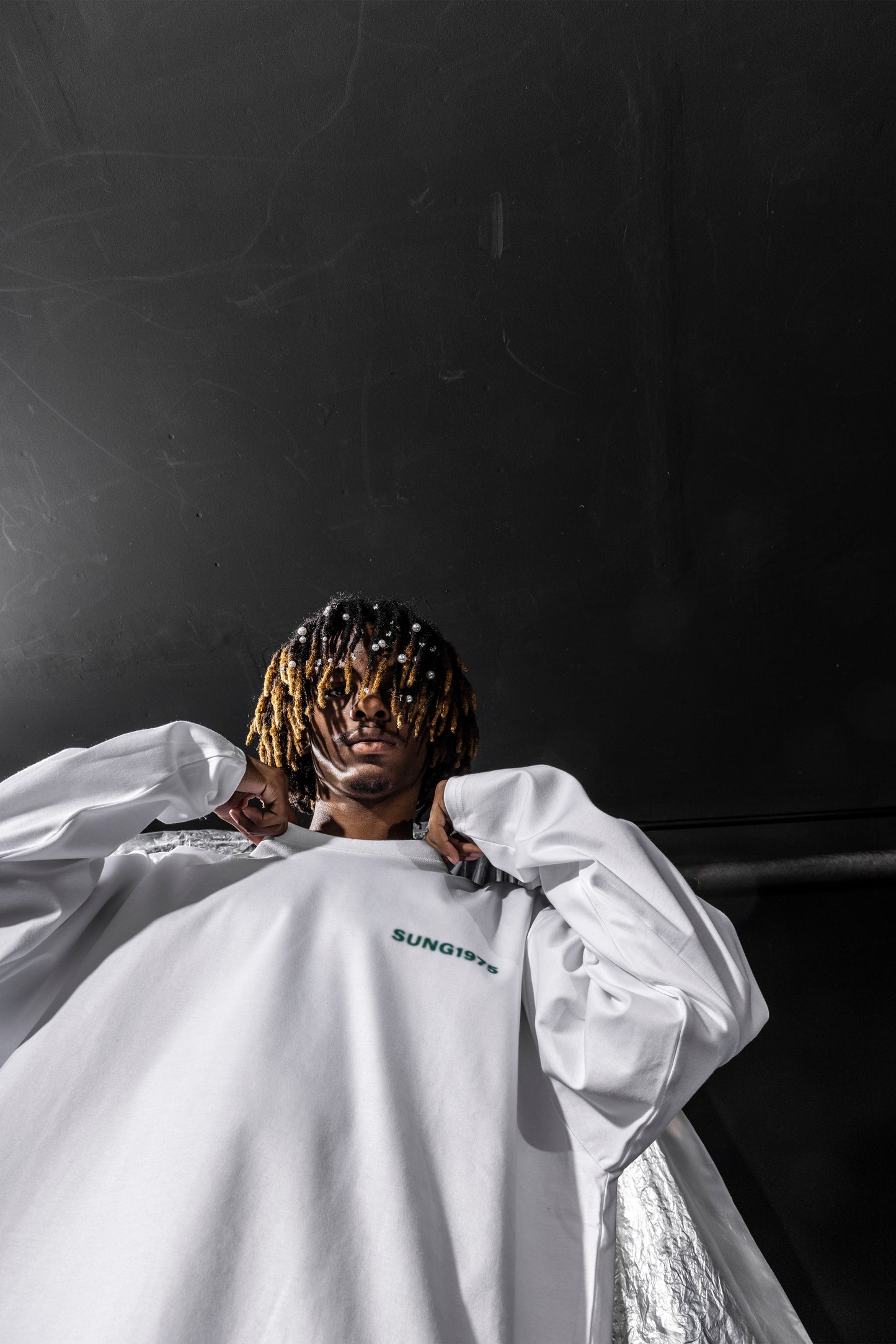 SPRAY LIKE LOGO LONG T SHIRT