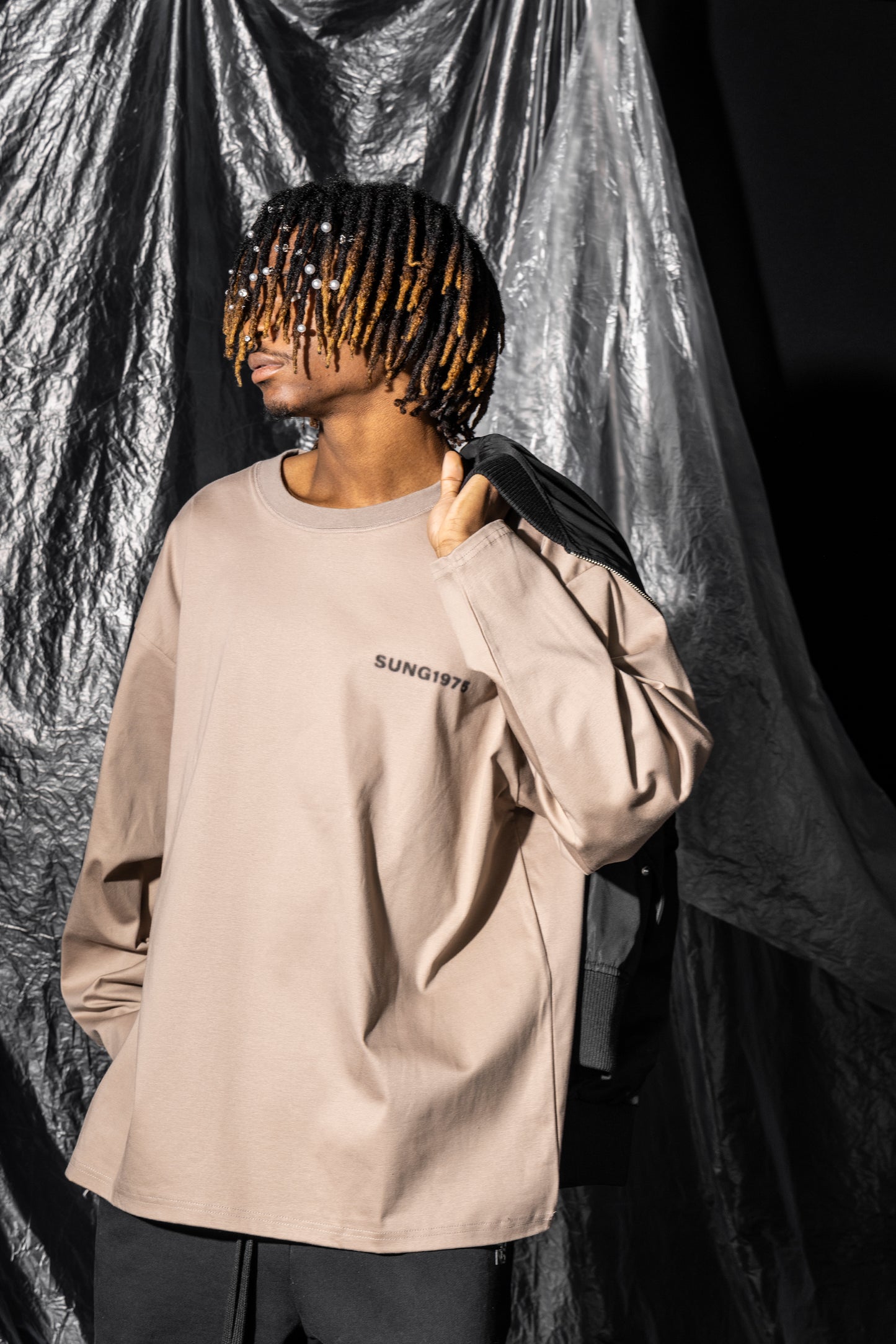 SPRAY LIKE LOGO LONG T SHIRT
