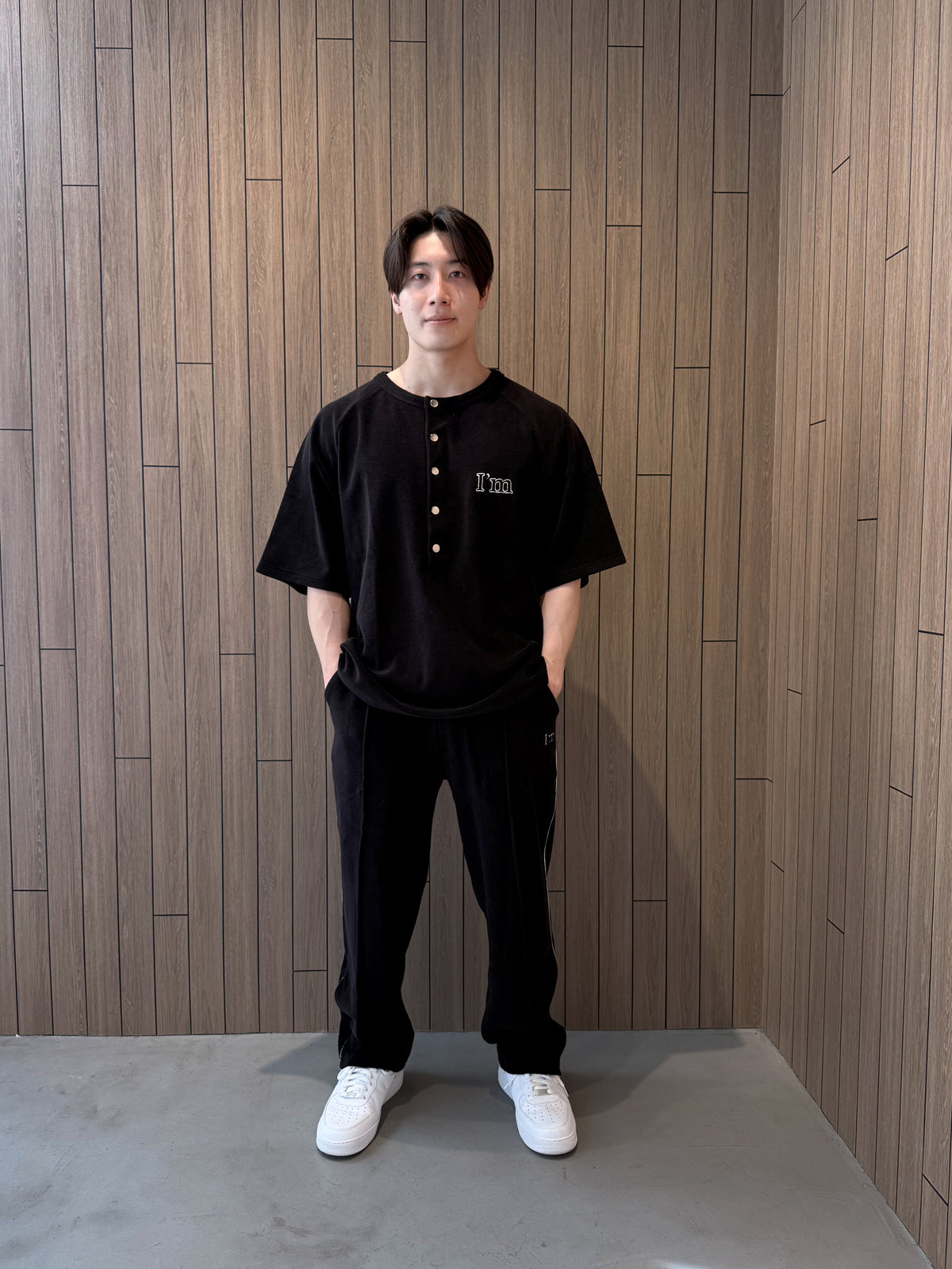 I'M LOGO PILE SIDE LINE PANTS