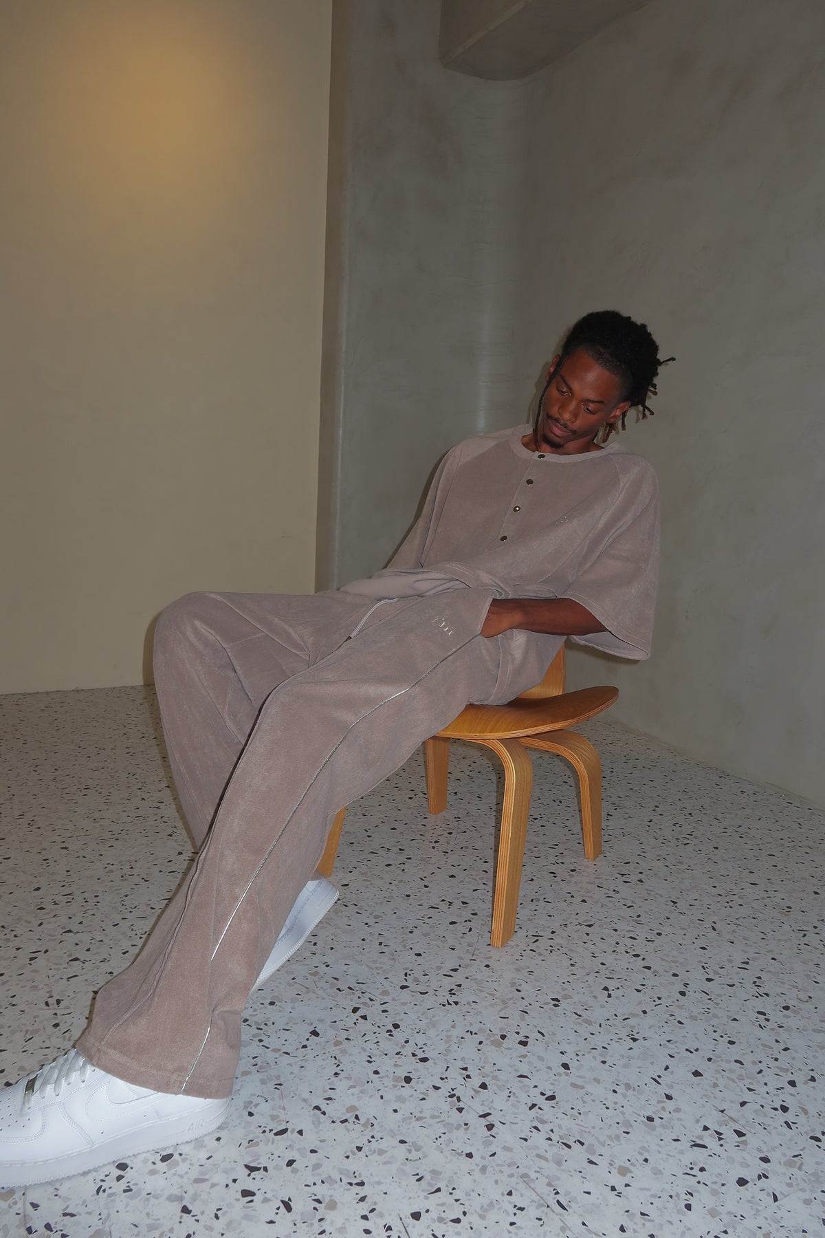 I'M LOGO PILE HENLEY TEE