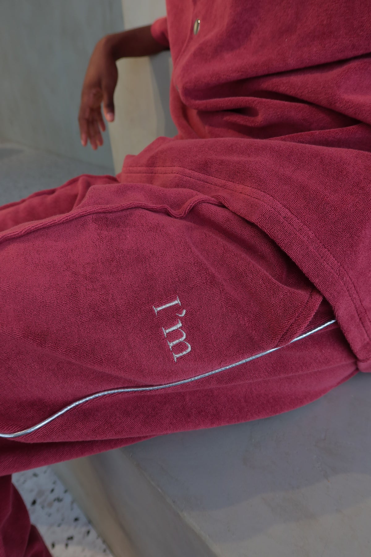 I'M LOGO PILE SIDE LINE PANTS