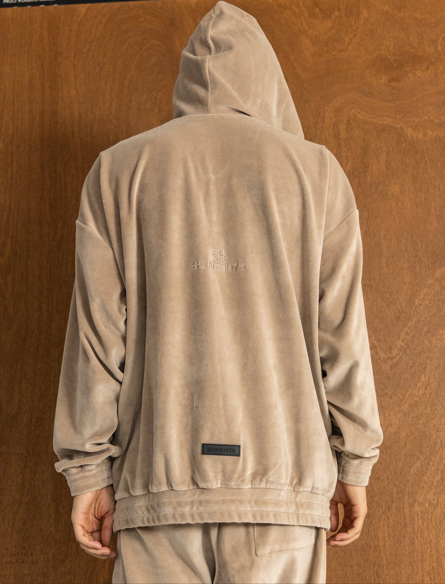 TERRY NOTCHED HOODIE