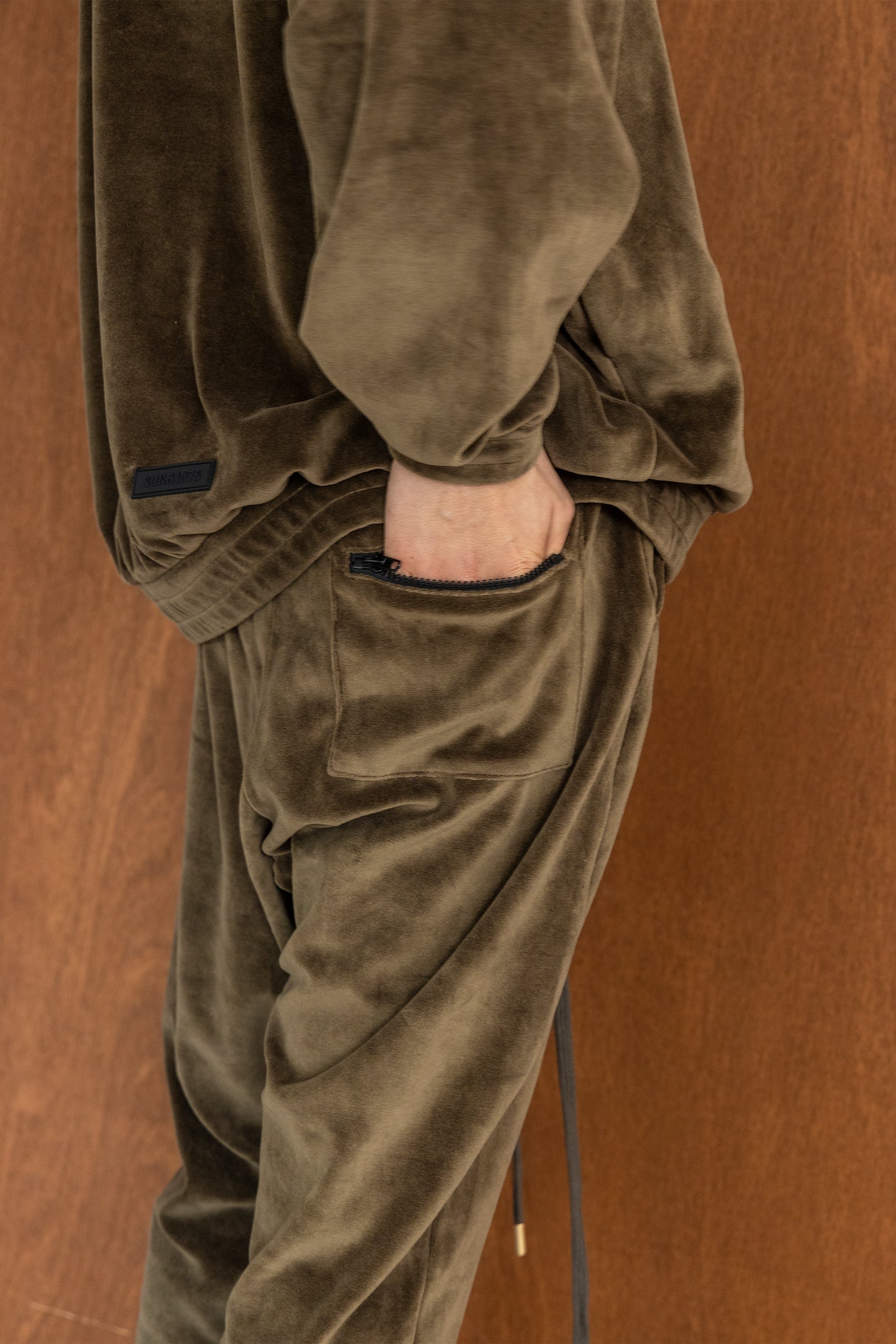 TERRY TAPERED PANTS