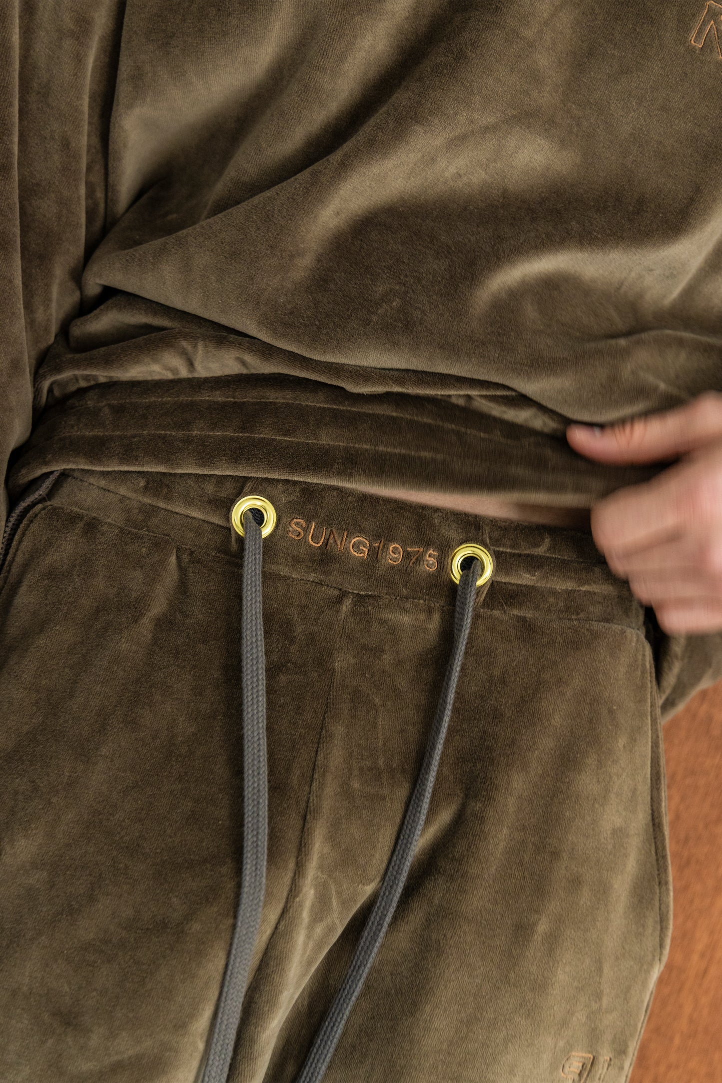 TERRY TAPERED PANTS
