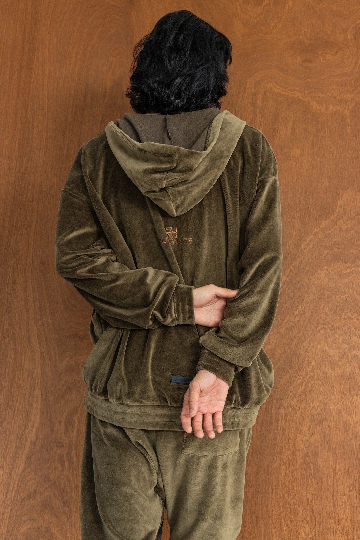 TERRY NOTCHED HOODIE