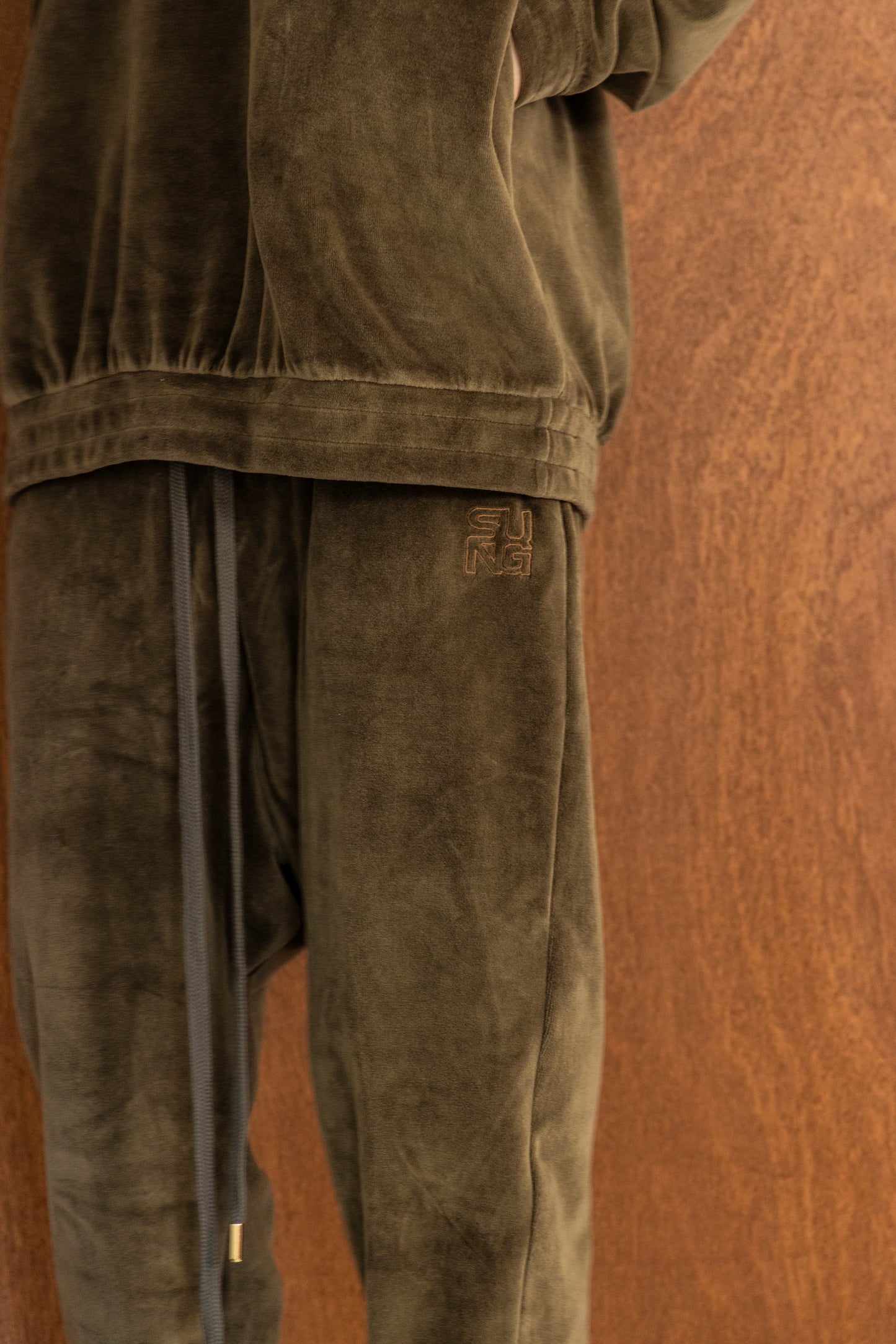 TERRY TAPERED PANTS